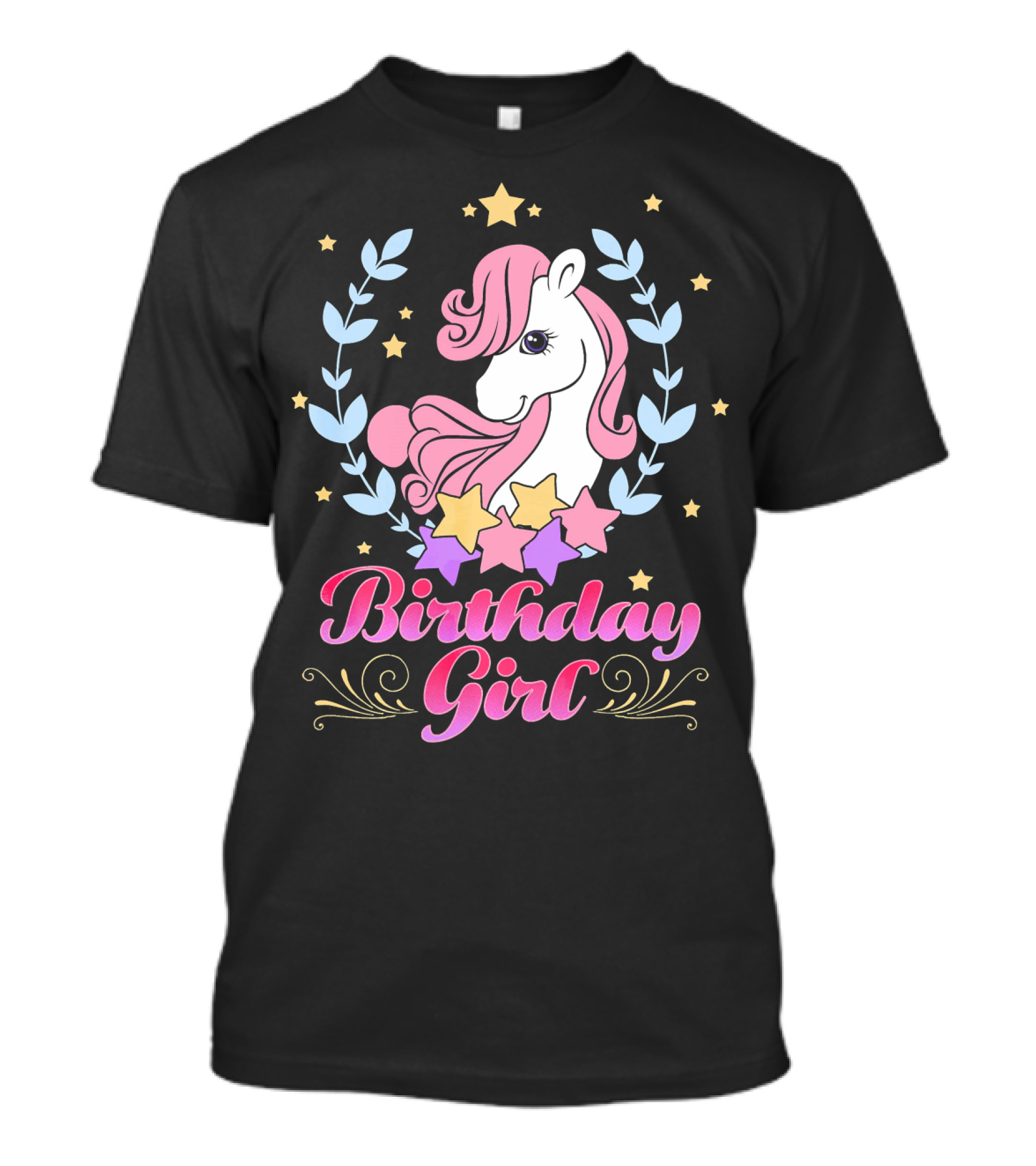 Birthday Girl Cute Horse T-Shirt