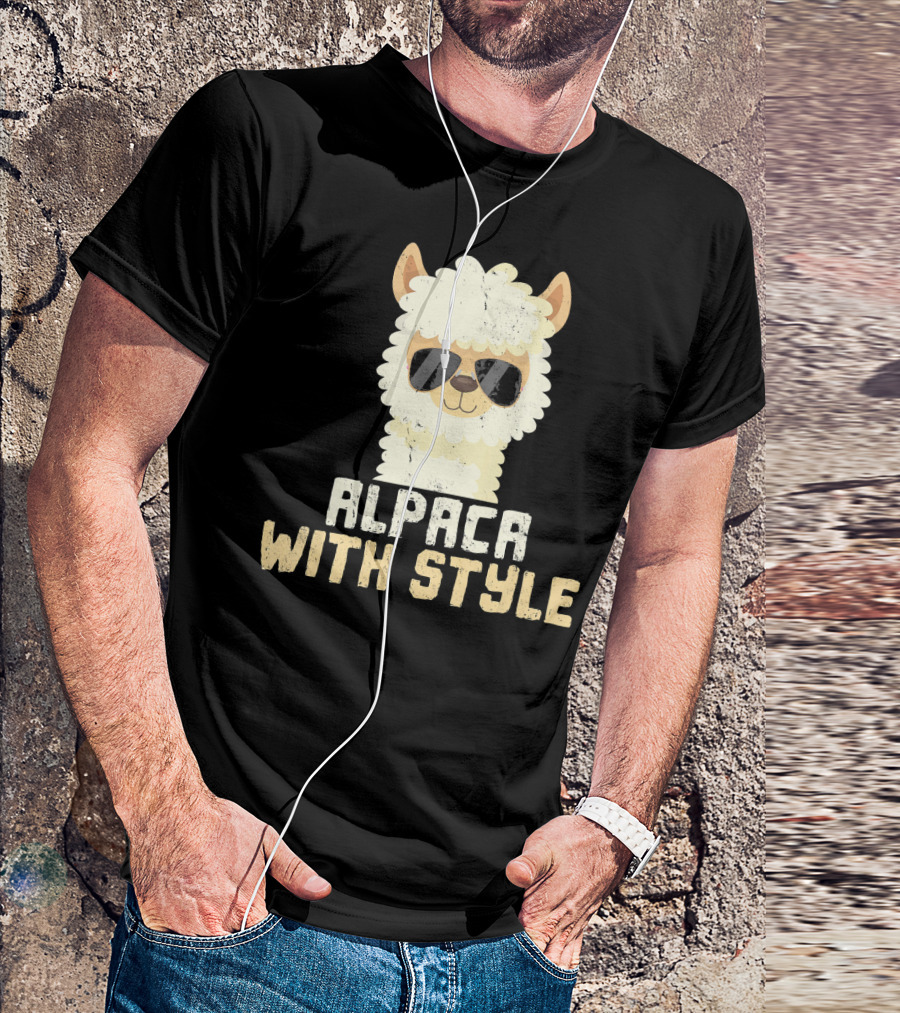 Alpaca With Style Cool Alpacas With Sunglasses T-Shirt