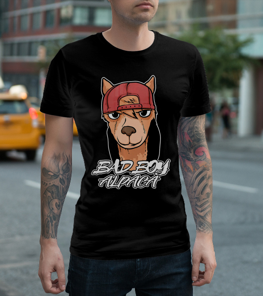Bad Boy Alpaca For Llama And Alpaca Lovers T-Shirt