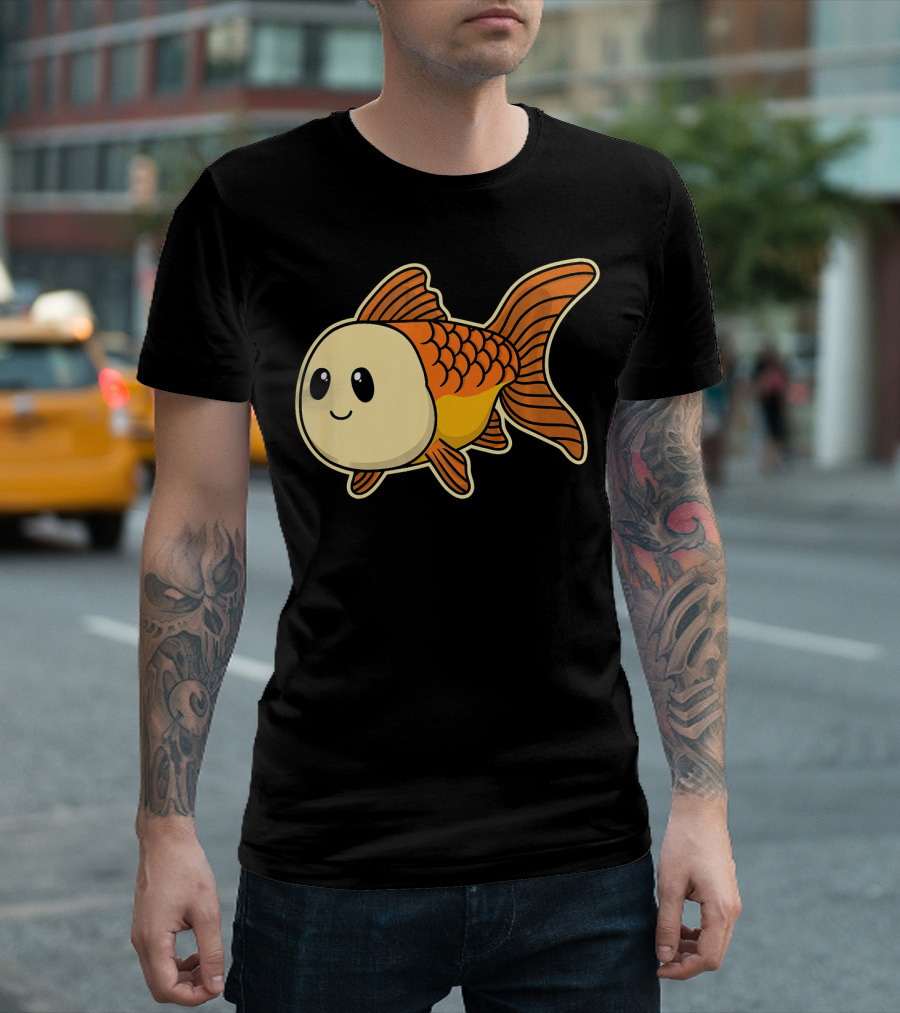 Adorable Baby Goldfish Cute And Cuddly Aquatic Creature T-Shirt