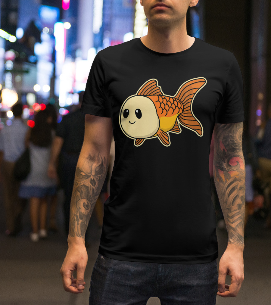 Adorable Baby Goldfish Cute And Cuddly Aquatic Creature T-Shirt