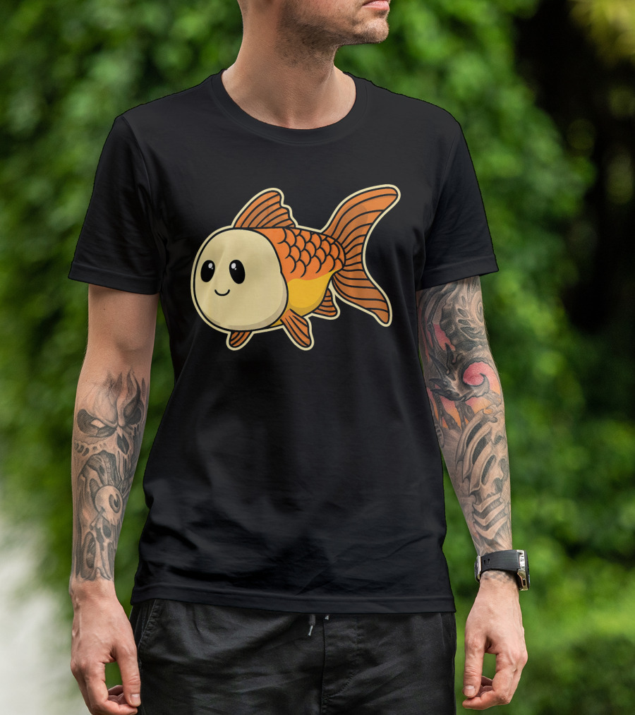 Adorable Baby Goldfish Cute And Cuddly Aquatic Creature T-Shirt