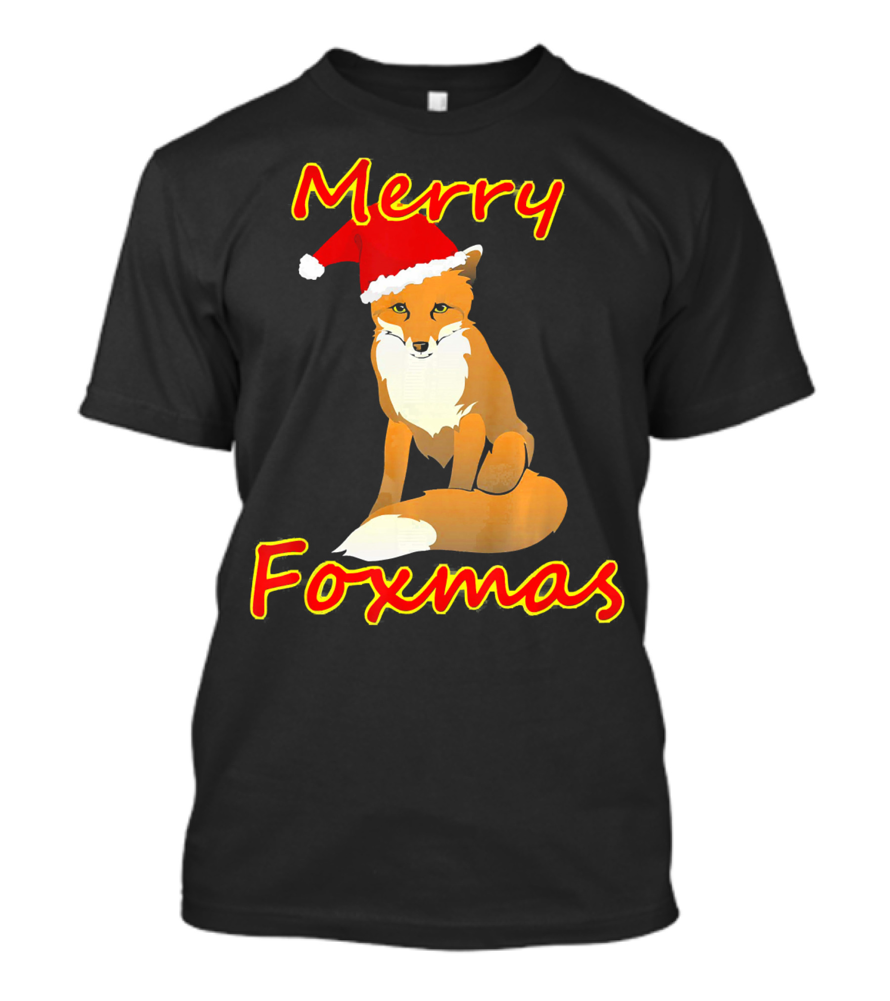 Merry Foxmas Adorable Christmas Fox T-Shirt