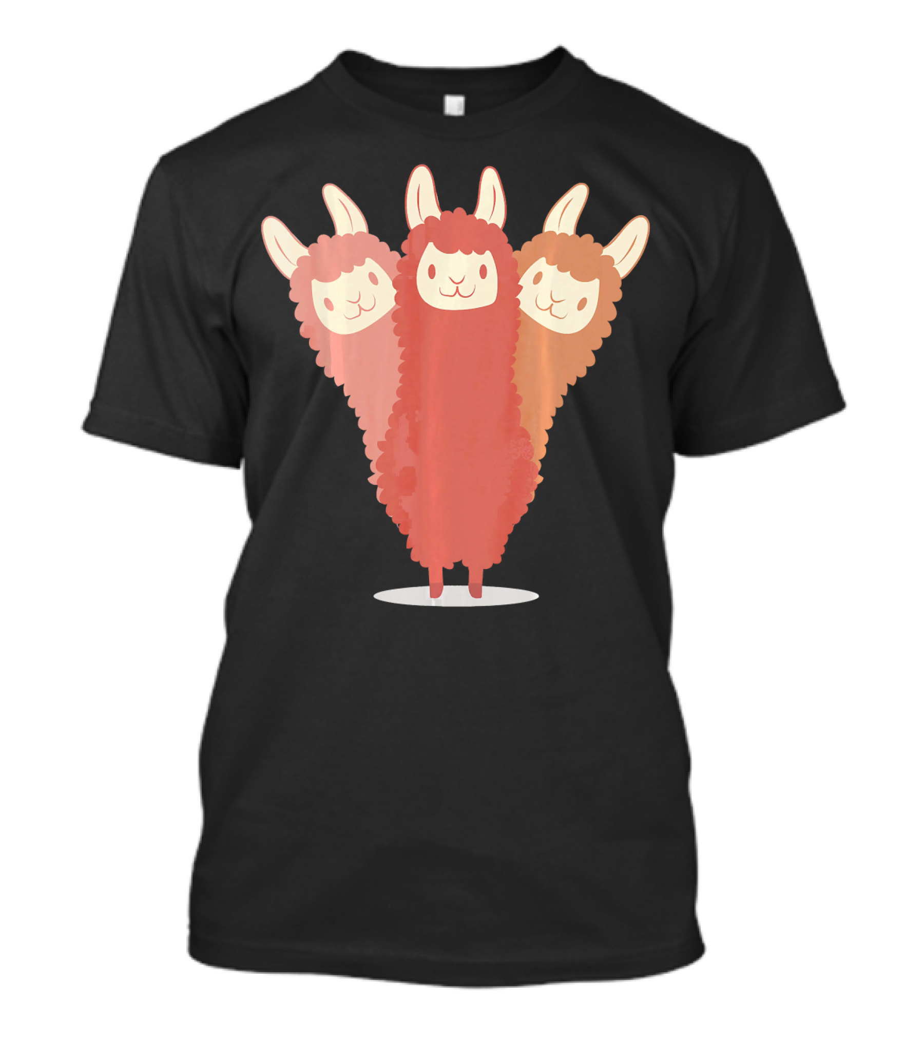 Cool Funny Llama Llama Alpaca Cute Trio T-Shirt