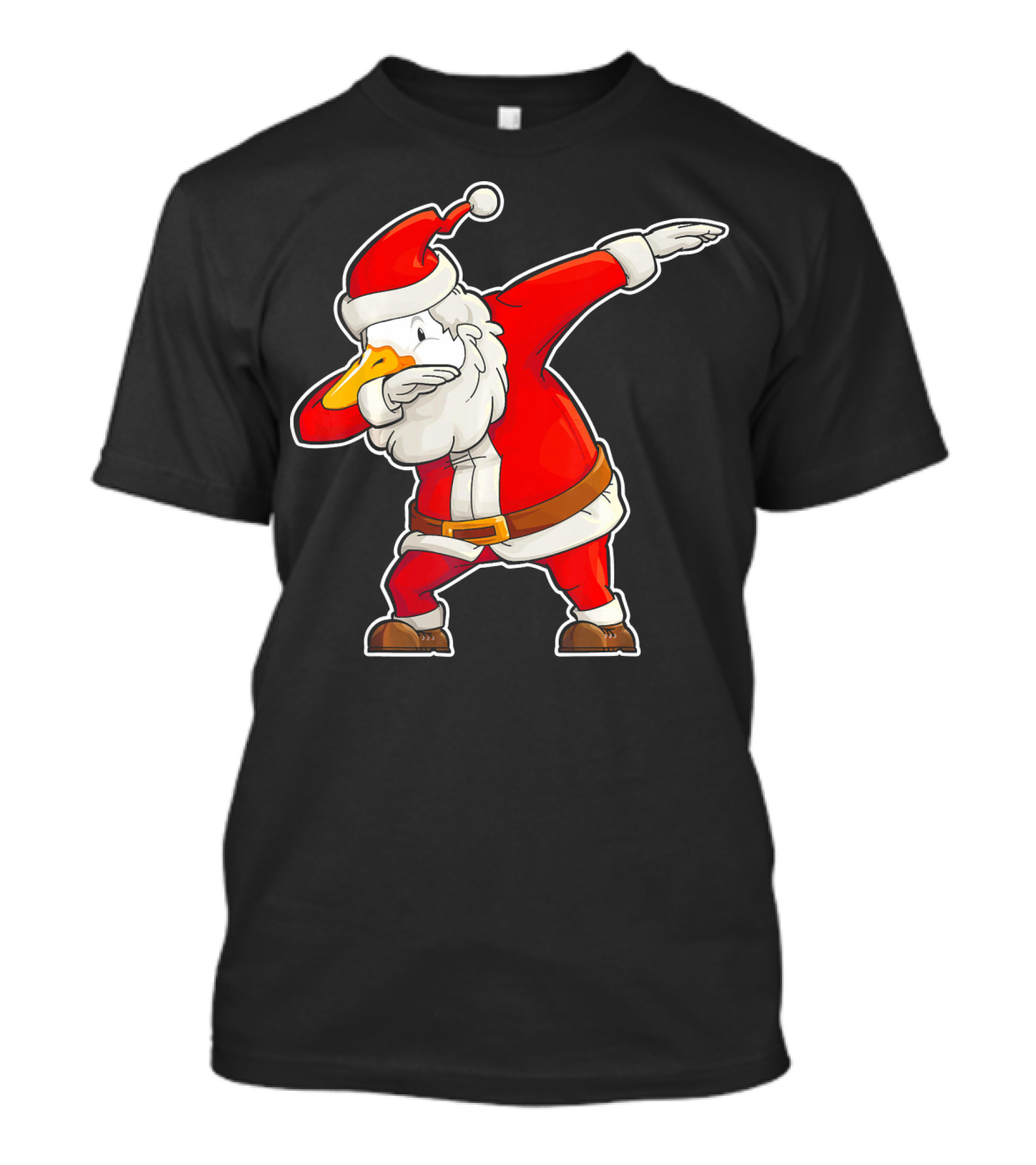 Dabbing Santa Goose Christmas T-Shirt