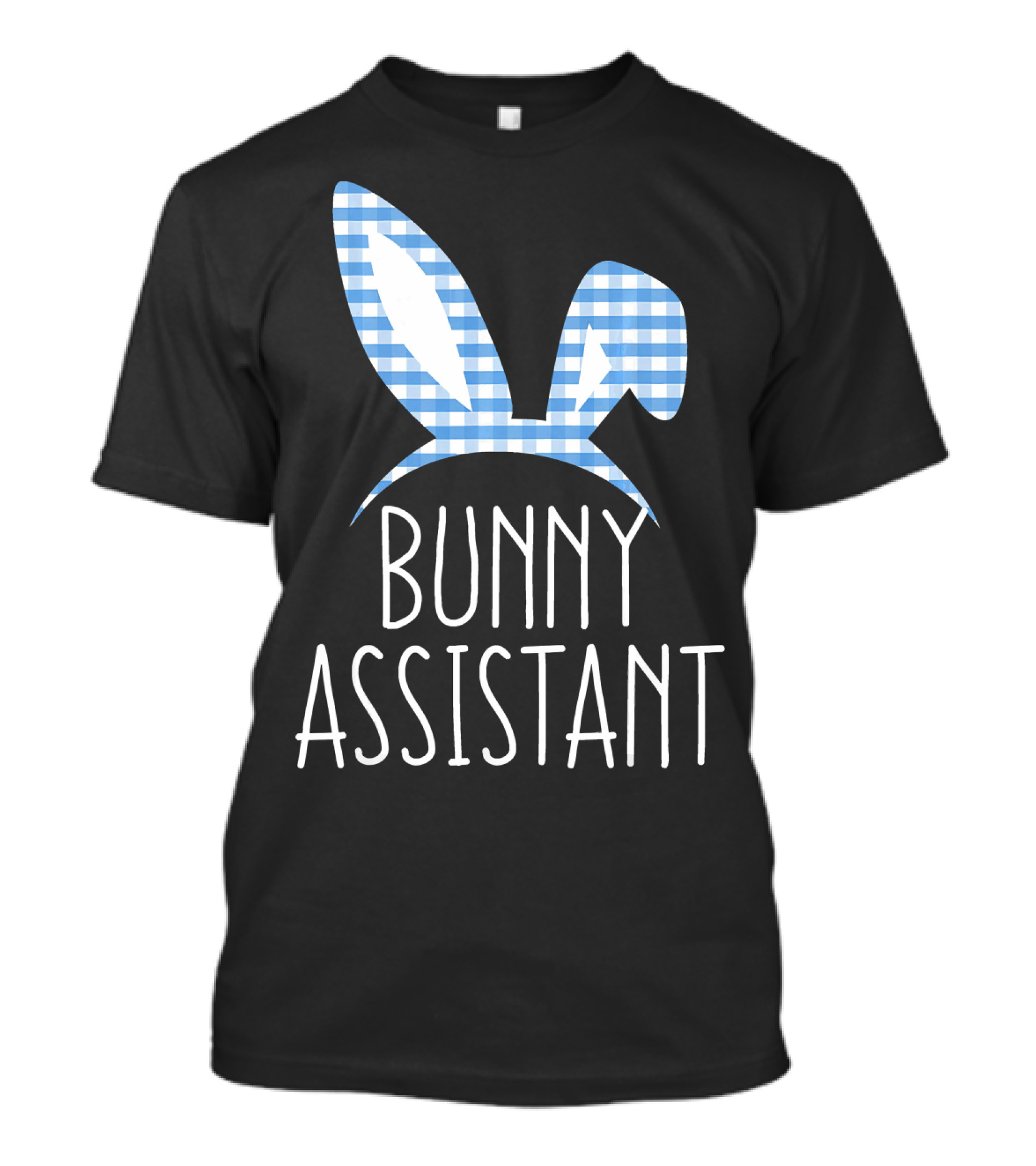 Bunny Assistant Gingham Check Ears T-Shirt
