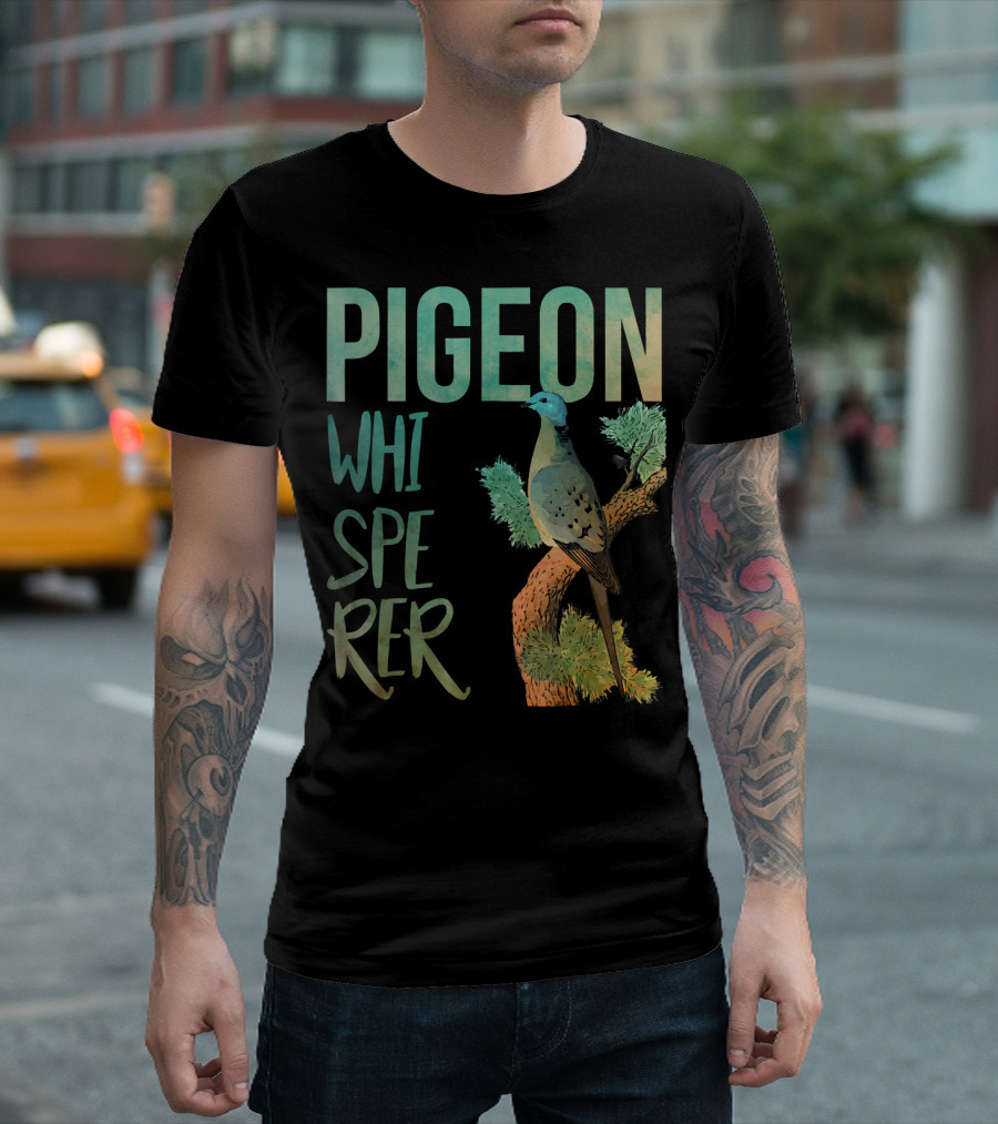 Pigeon Whisperer I Dove Bird On Tree T-Shirt