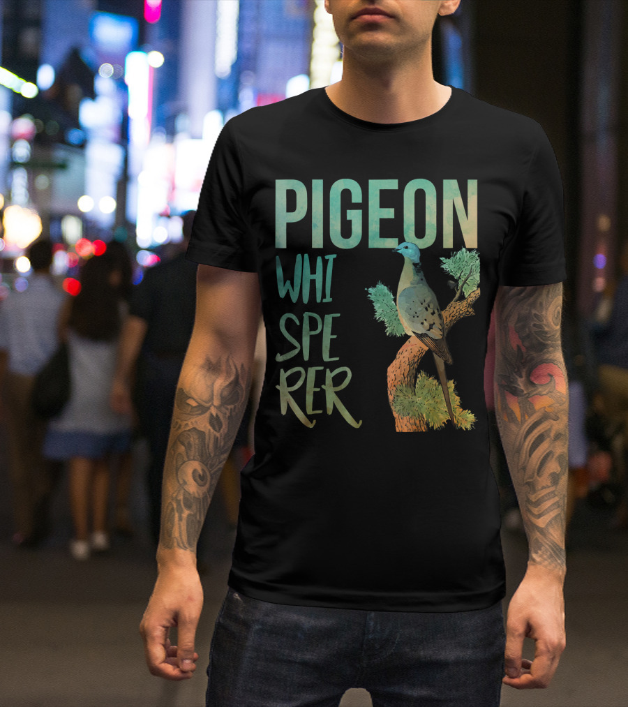 Pigeon Whisperer I Dove Bird On Tree T-Shirt