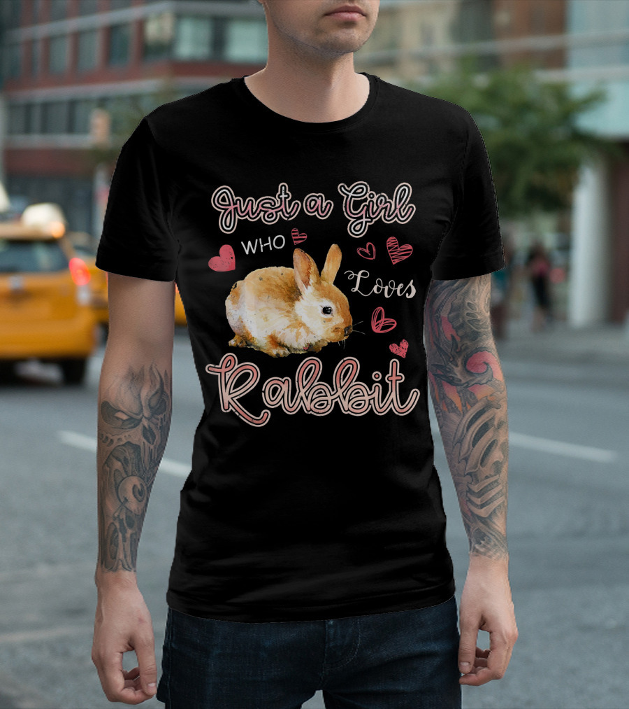 Just a Girl Who Loves Rabbit T-Shirt