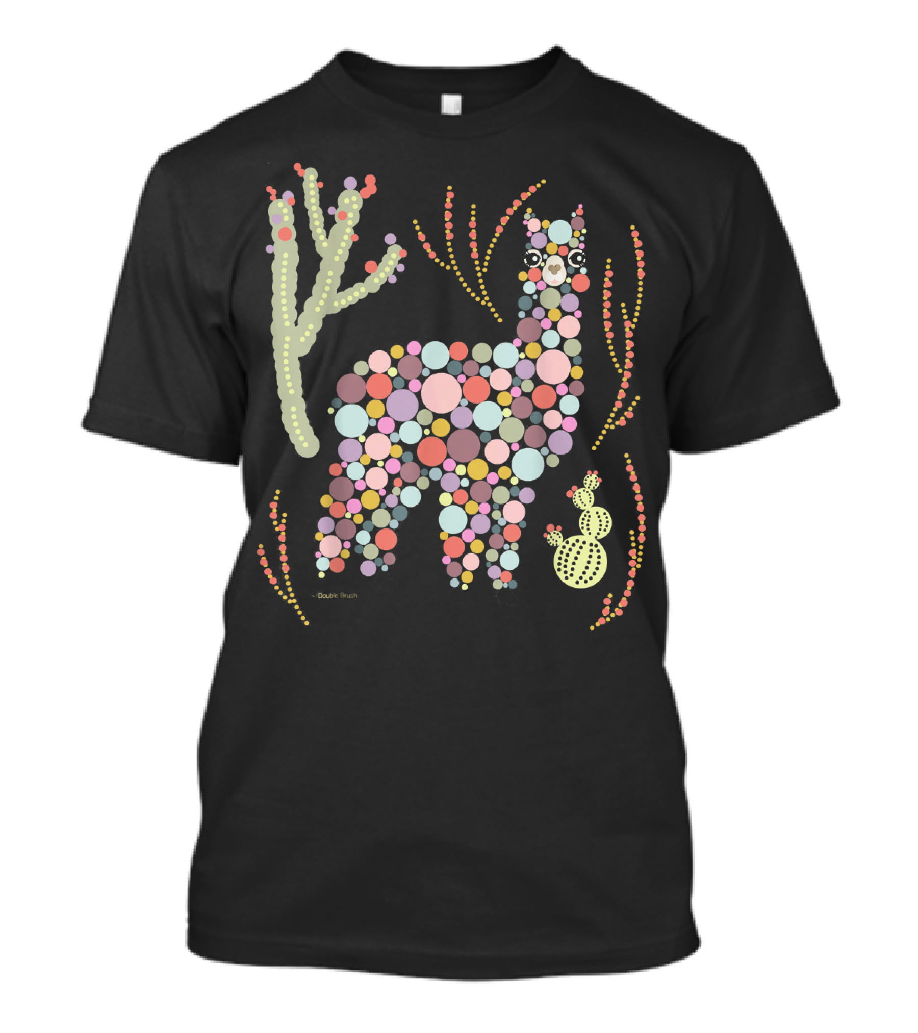 Funny Alpaca Dotted Style For Alpaca Lover T-Shirt