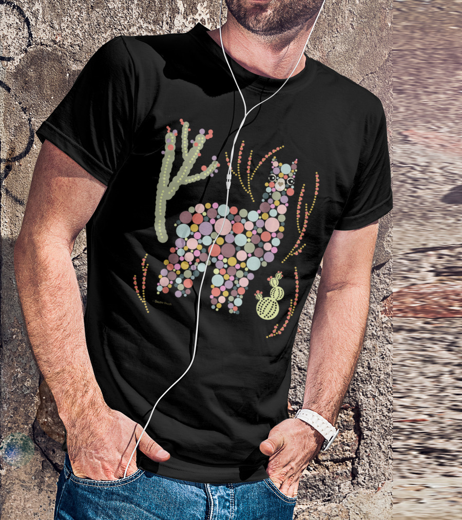 Funny Alpaca Dotted Style For Alpaca Lover T-Shirt