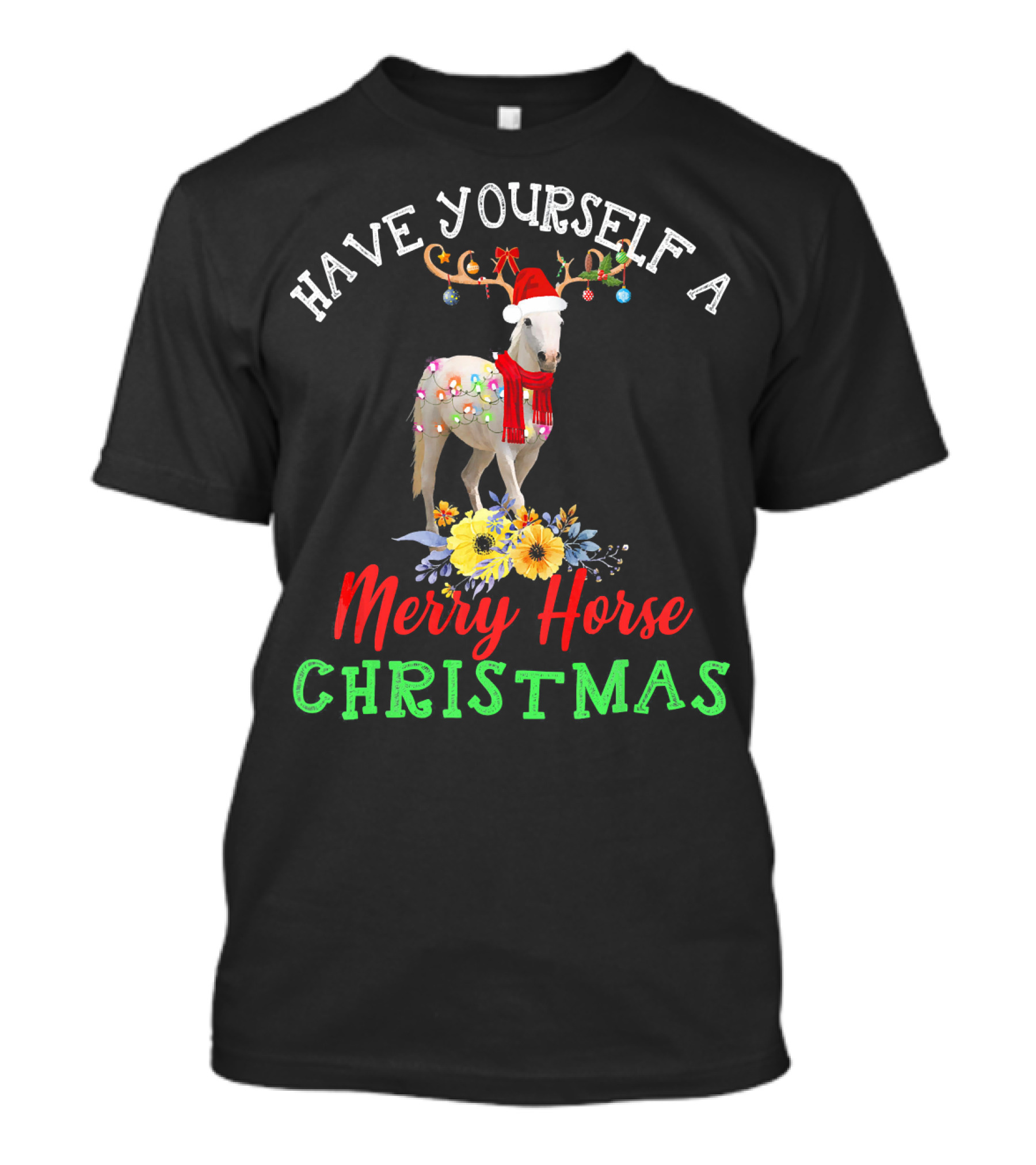 Have Yourself A Merry Horse Christmas T-Shirt