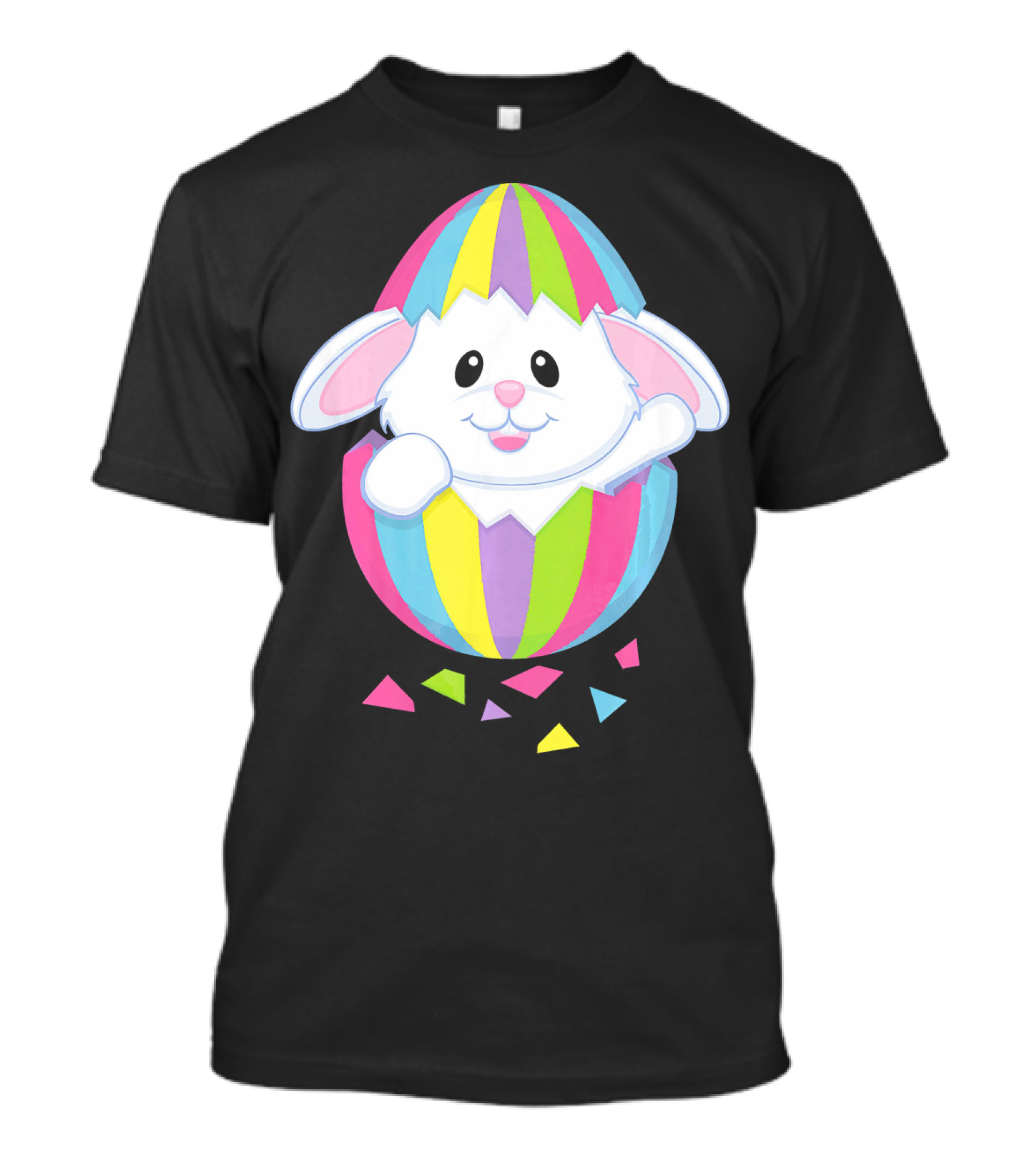 Easter Bunny Funny Happy Easter Rainbow Egg T-Shirt