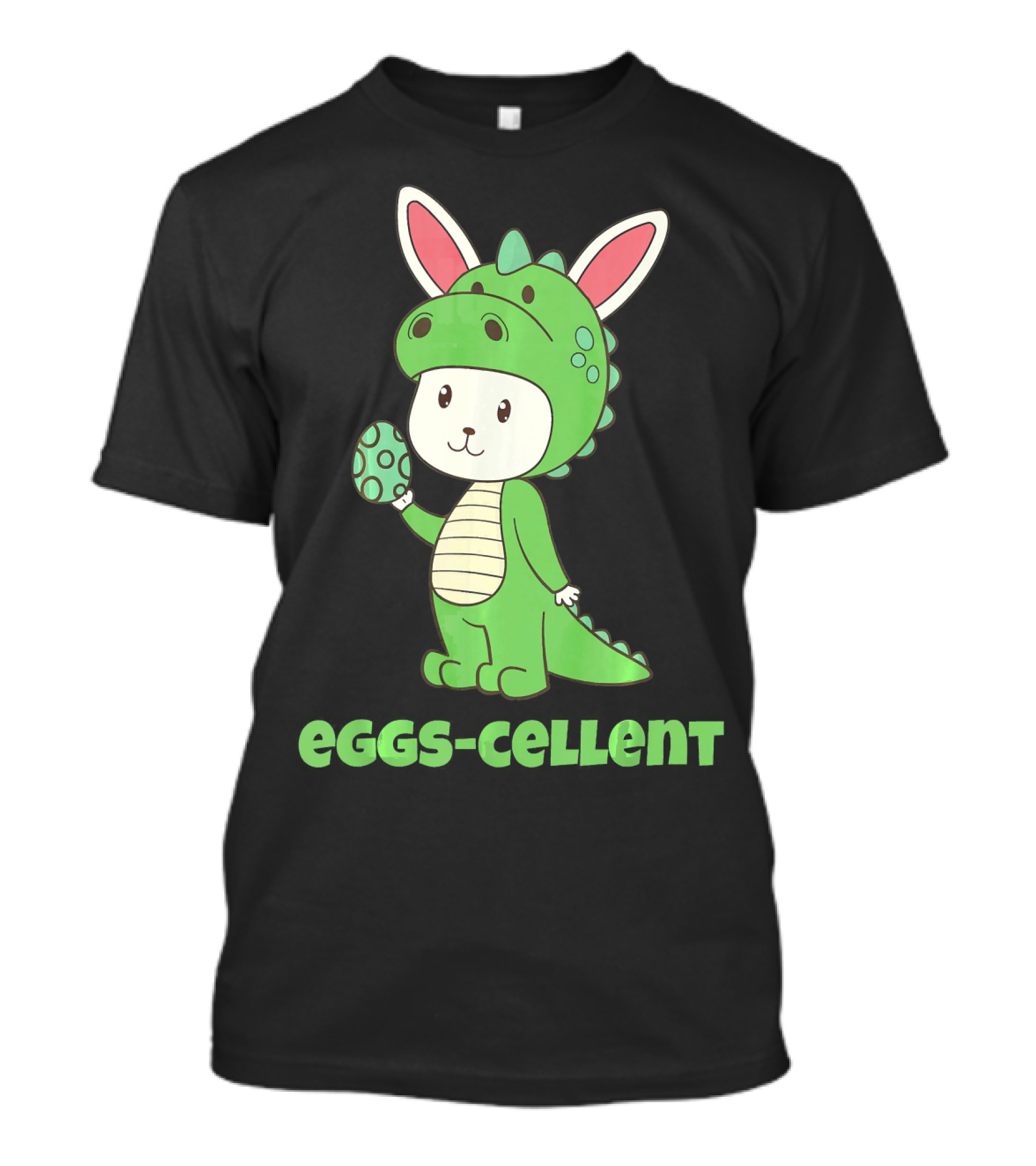 Eggs Cellent Easter Rex Dinosaur Eggce Bunny Costume With Egg T-Shirt