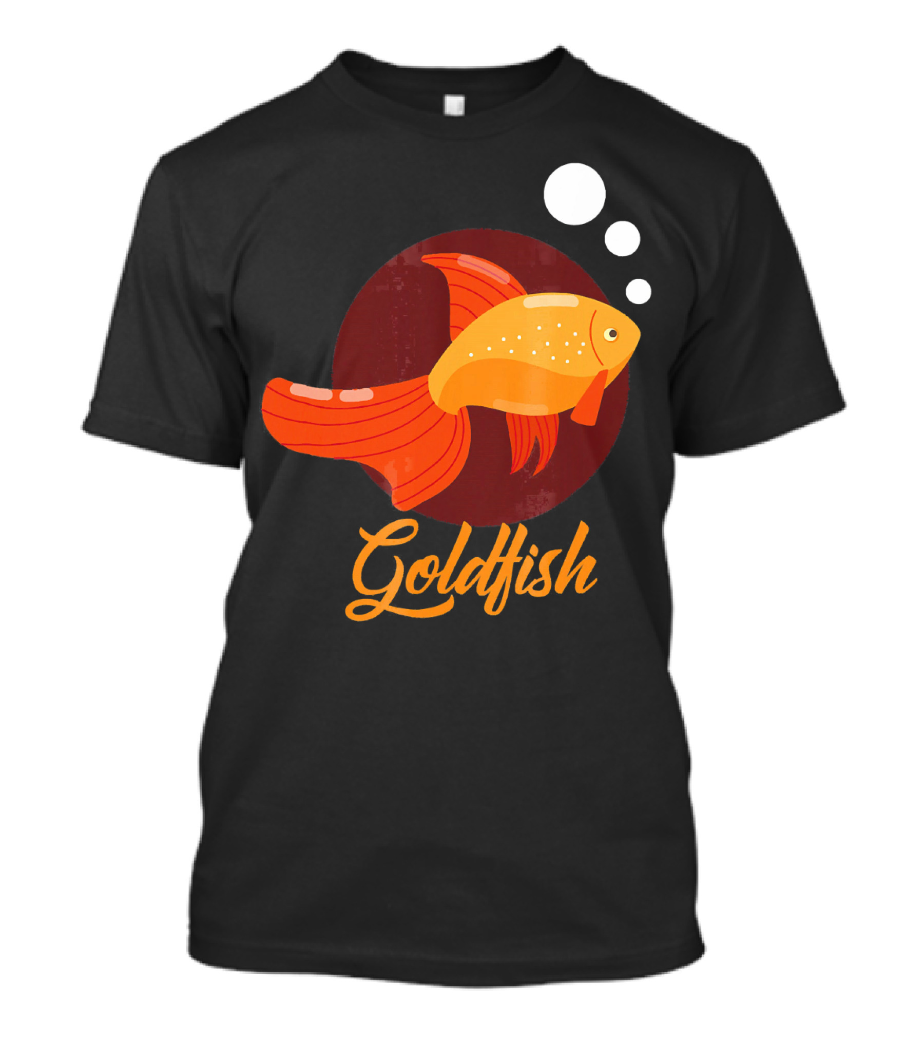 Goldfish Lovers Bubble Circle T-Shirt