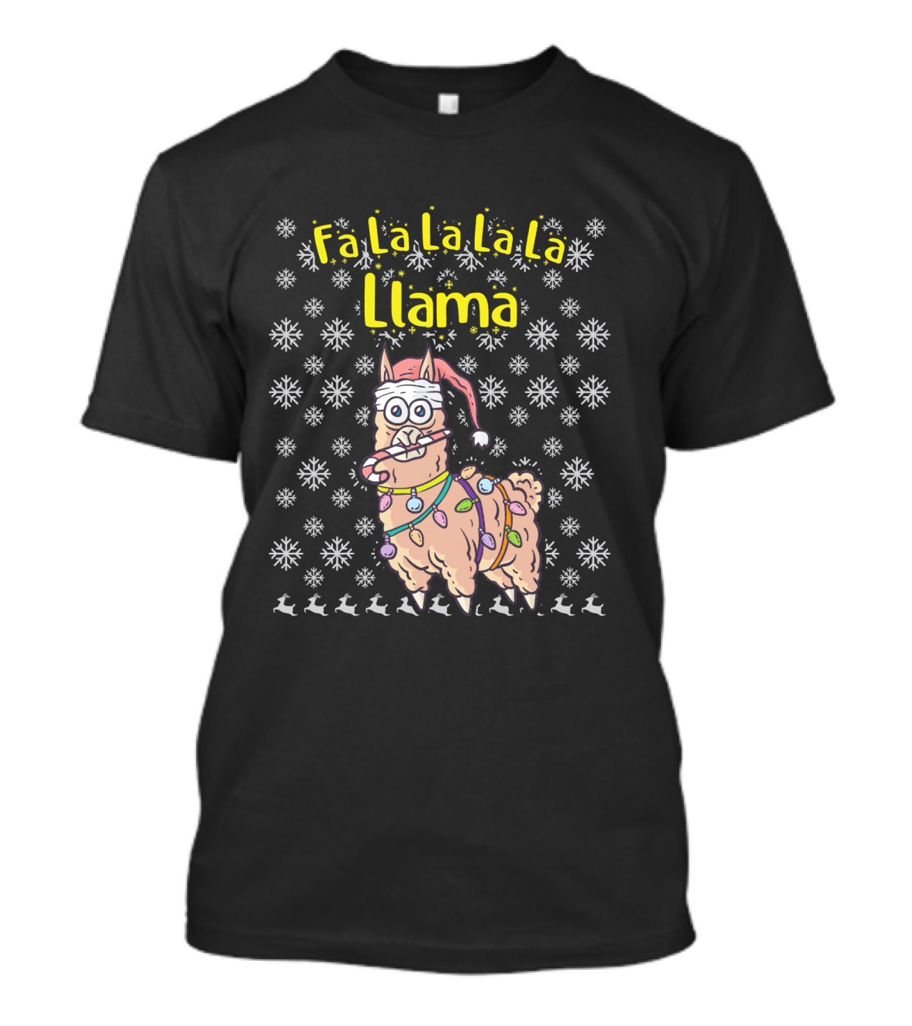 Fa La La Llama Fleece Navidad Feliz Llamadad T-Shirt