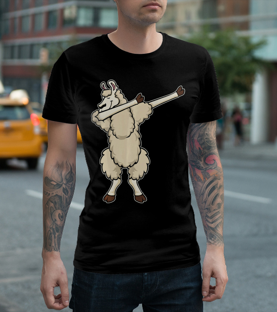Funny Dabbing Llama Dab Dance Llama T-Shirt
