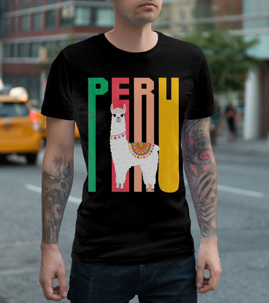 Funny Llama Alpaca Peru Festival T-Shirt