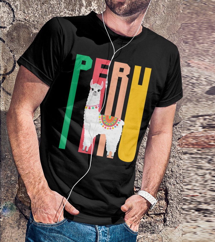 Funny Llama Alpaca Peru Festival T-Shirt