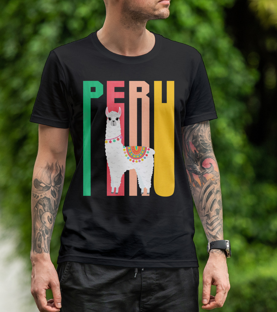 Funny Llama Alpaca Peru Festival T-Shirt
