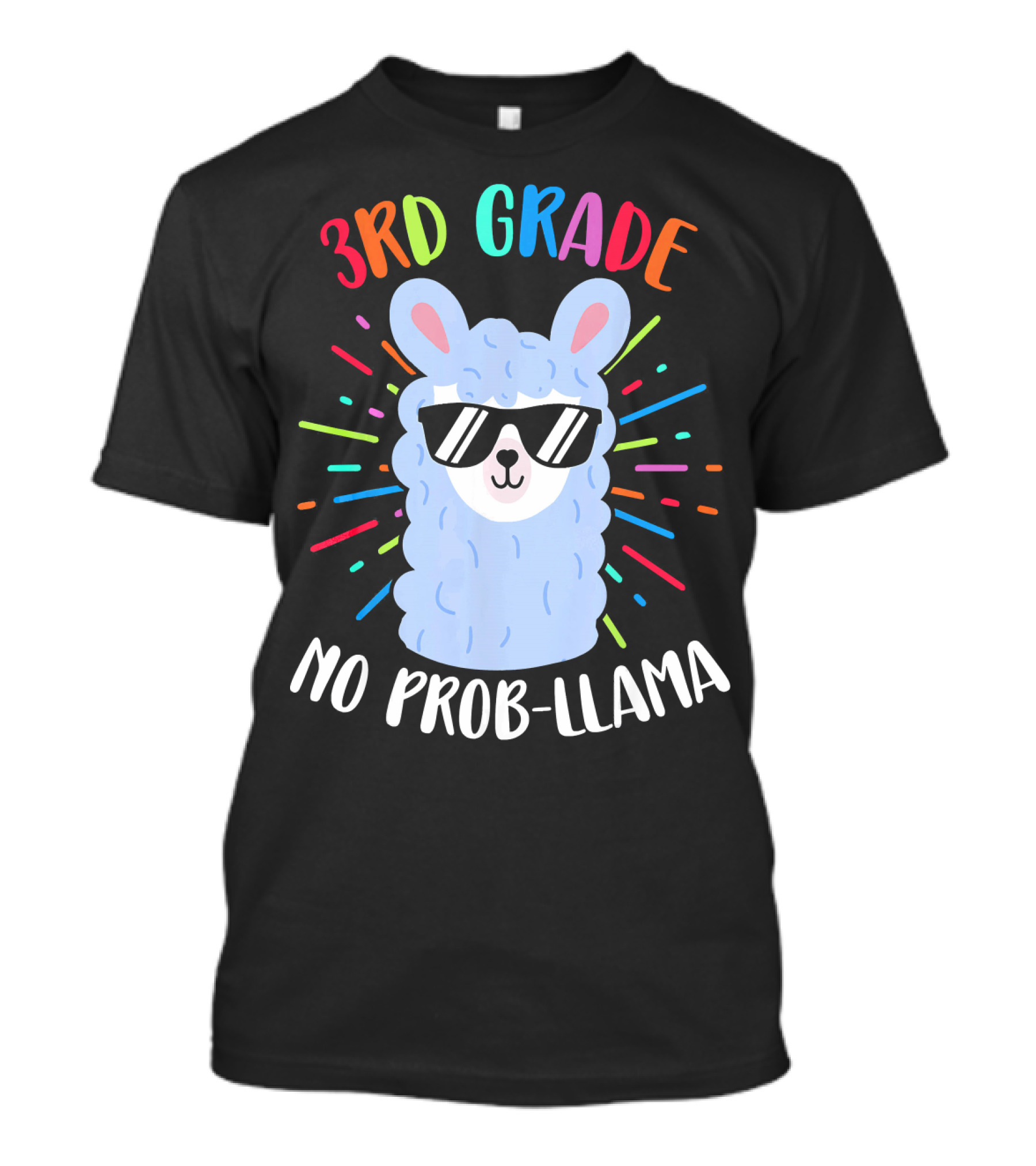 3rd Grade No Prob-Llama Funny First Day Of School Alpaca T-Shirt