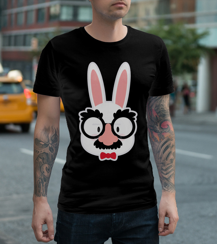 Easter Bunny Glasses Groucho Marx T-Shirt
