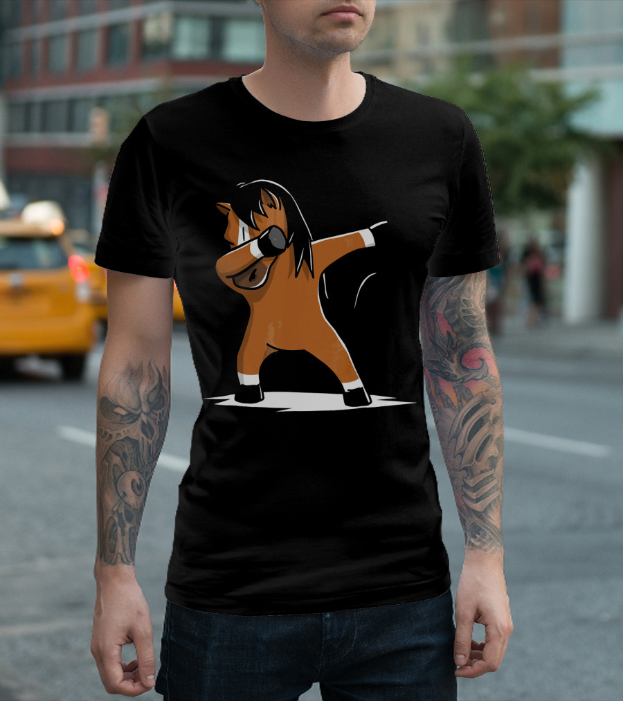 Funny Dabbing Horse Pet Dab Dance T-Shirt