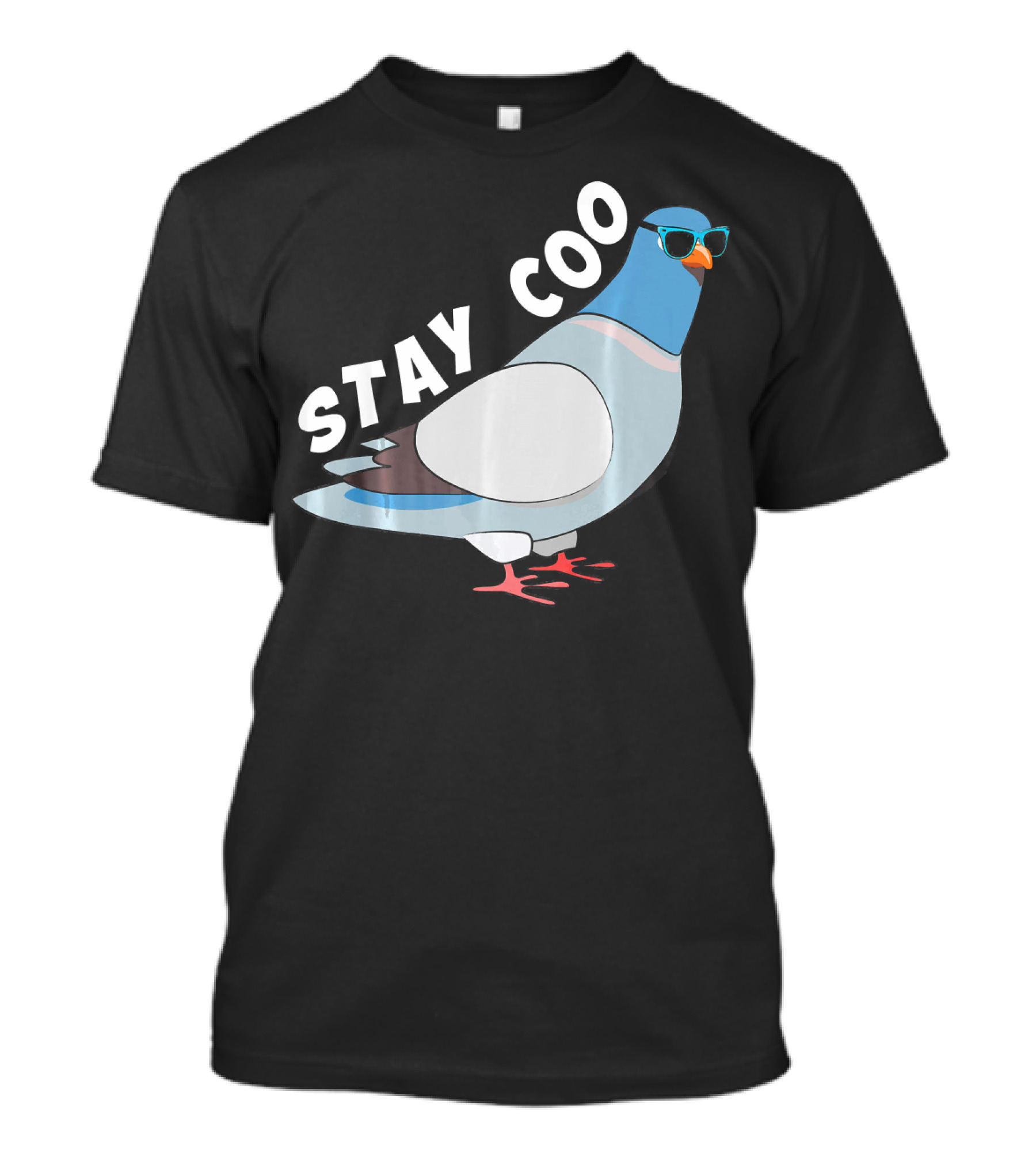 Stay Coo Funny Bird Cute Pigeon Racing T-Shirt