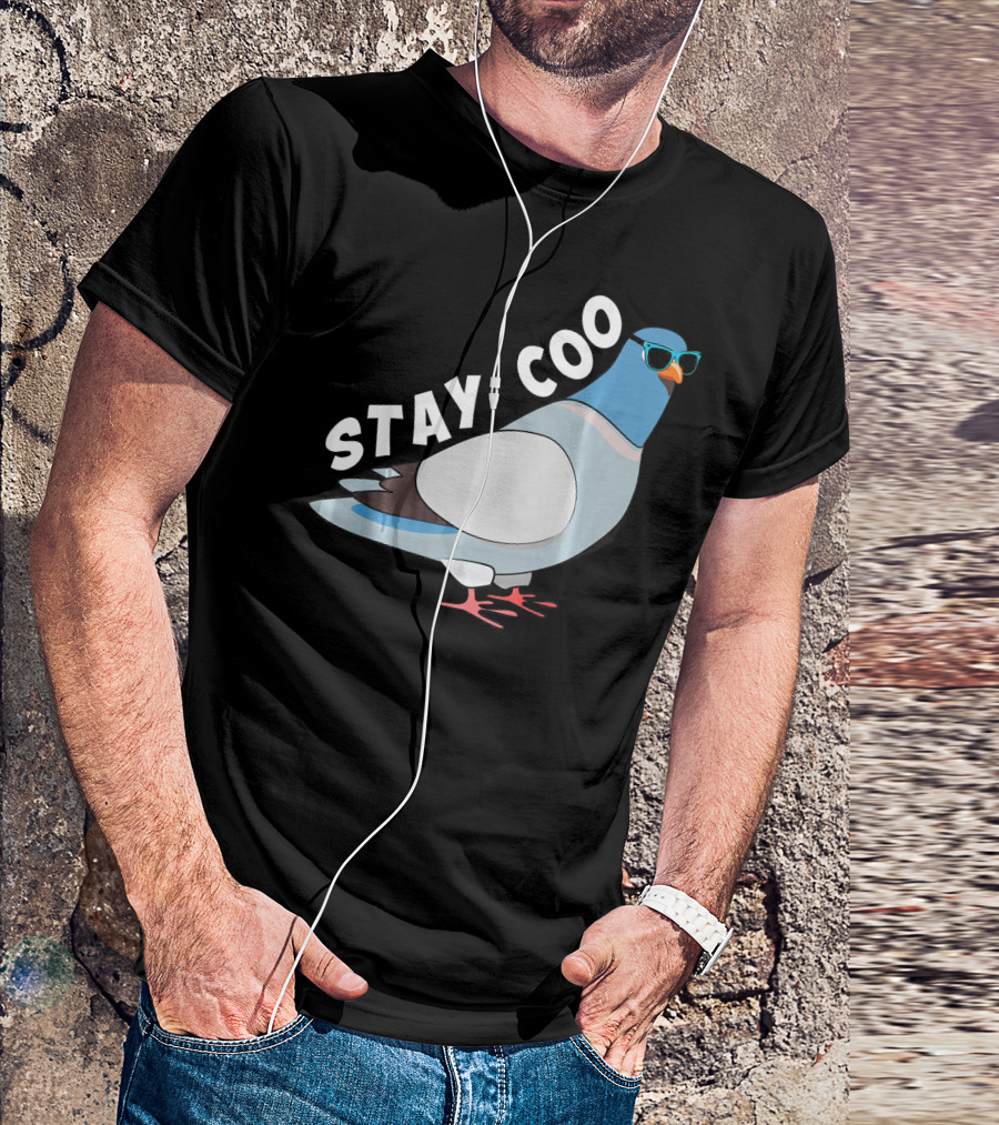 Stay Coo Funny Bird Cute Pigeon Racing T-Shirt