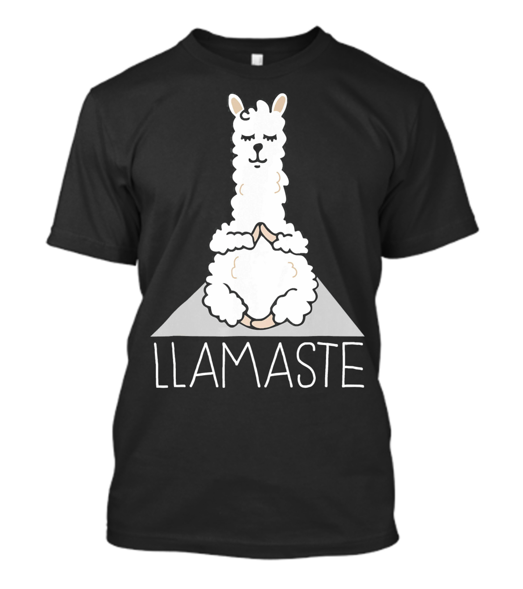 LLAMASTE Funny Yoga Namaste Llama T-Shirt