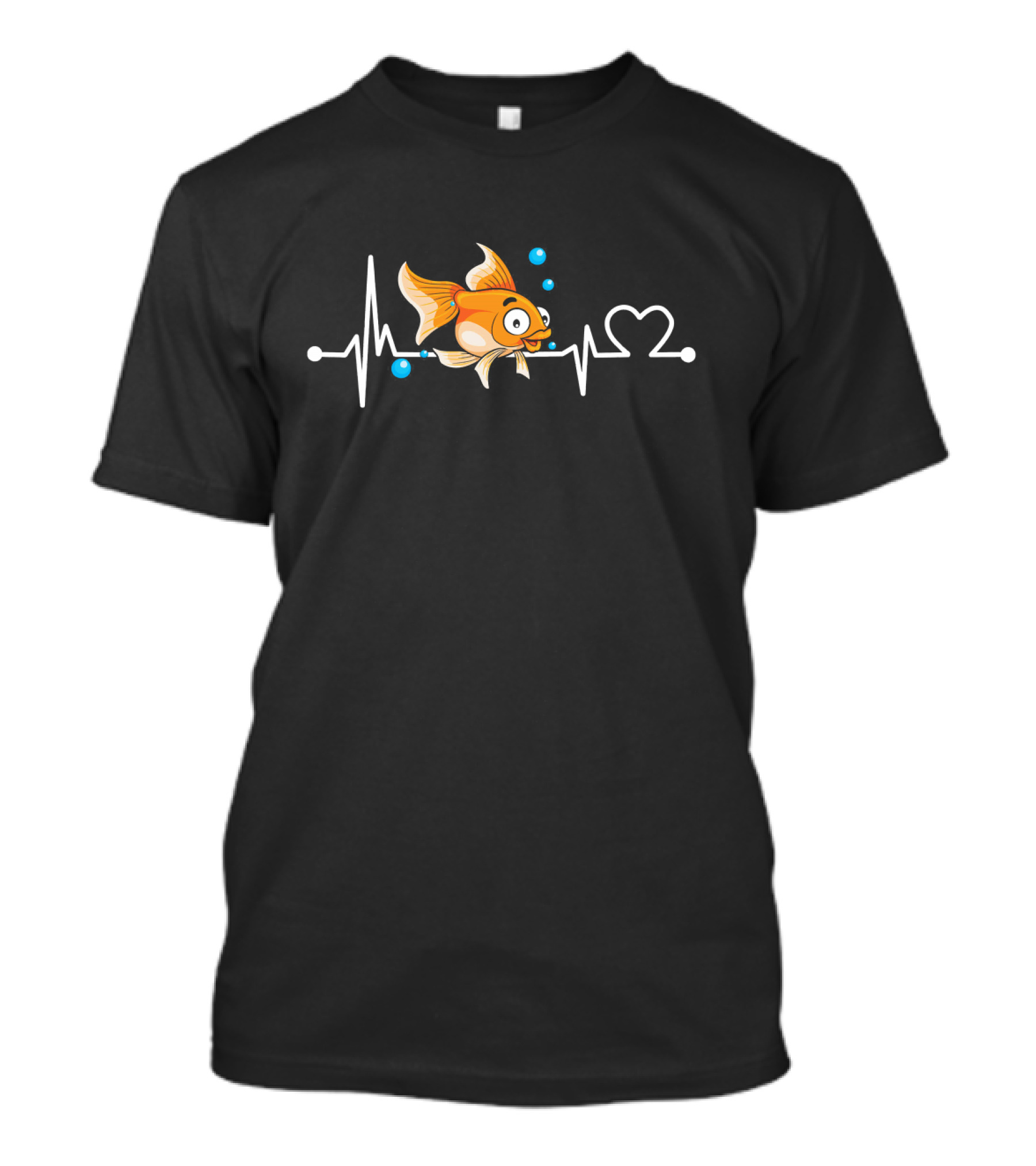 Goldfish Heartbeat Love Funny Animal T-Shirt