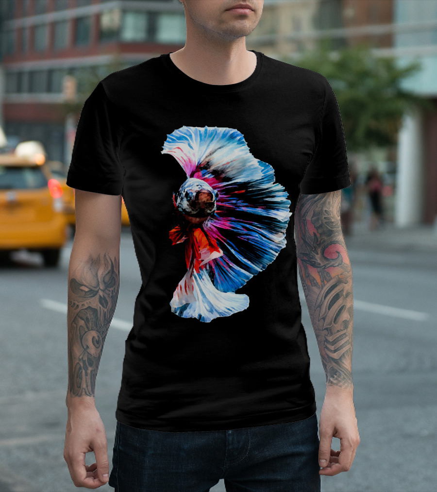 Betta Splendens Exotic Freshwater Fish Magnificent Display T-Shirt