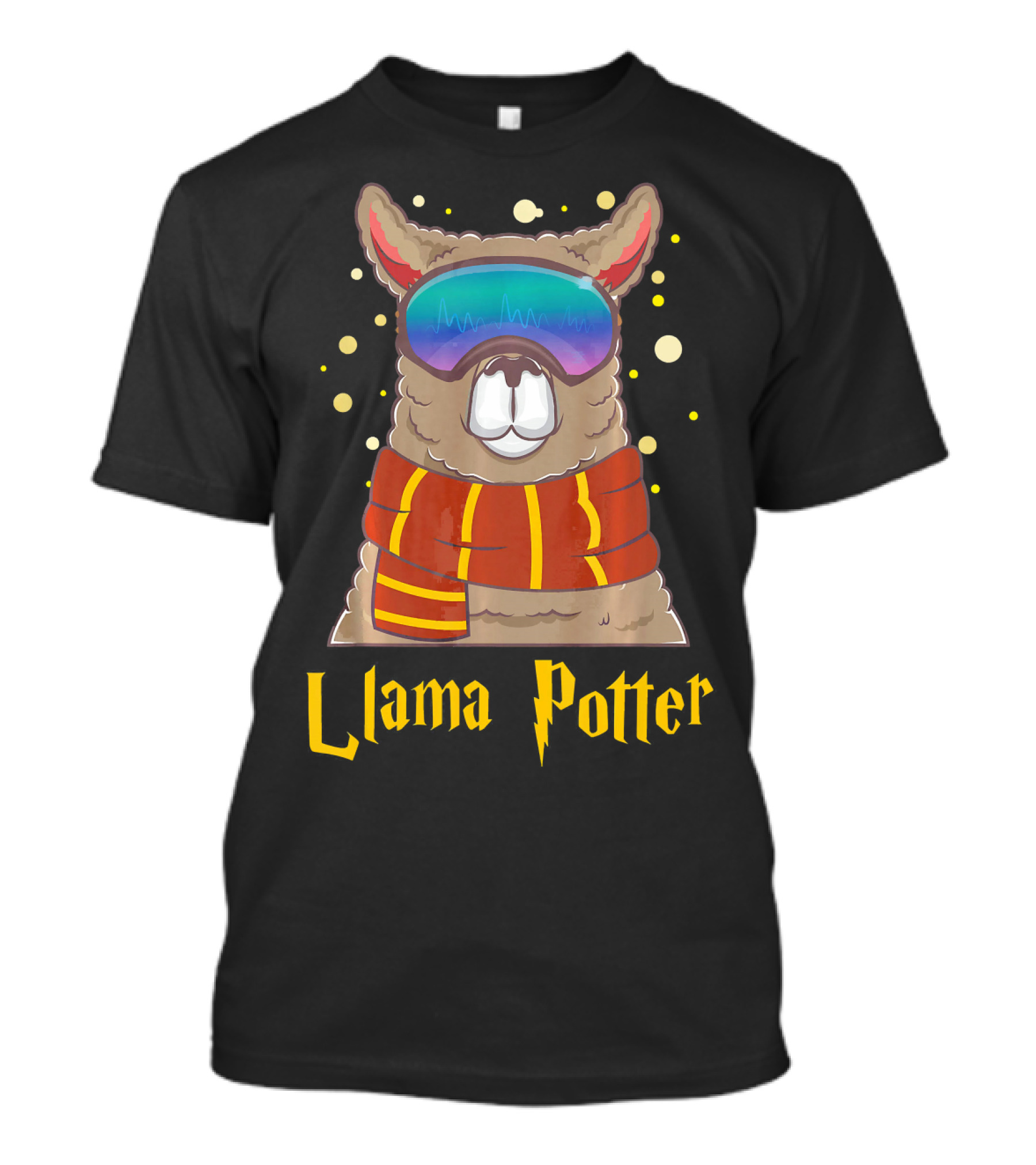 Llama Potter Funny Alpaca Visor Scarves T-Shirt