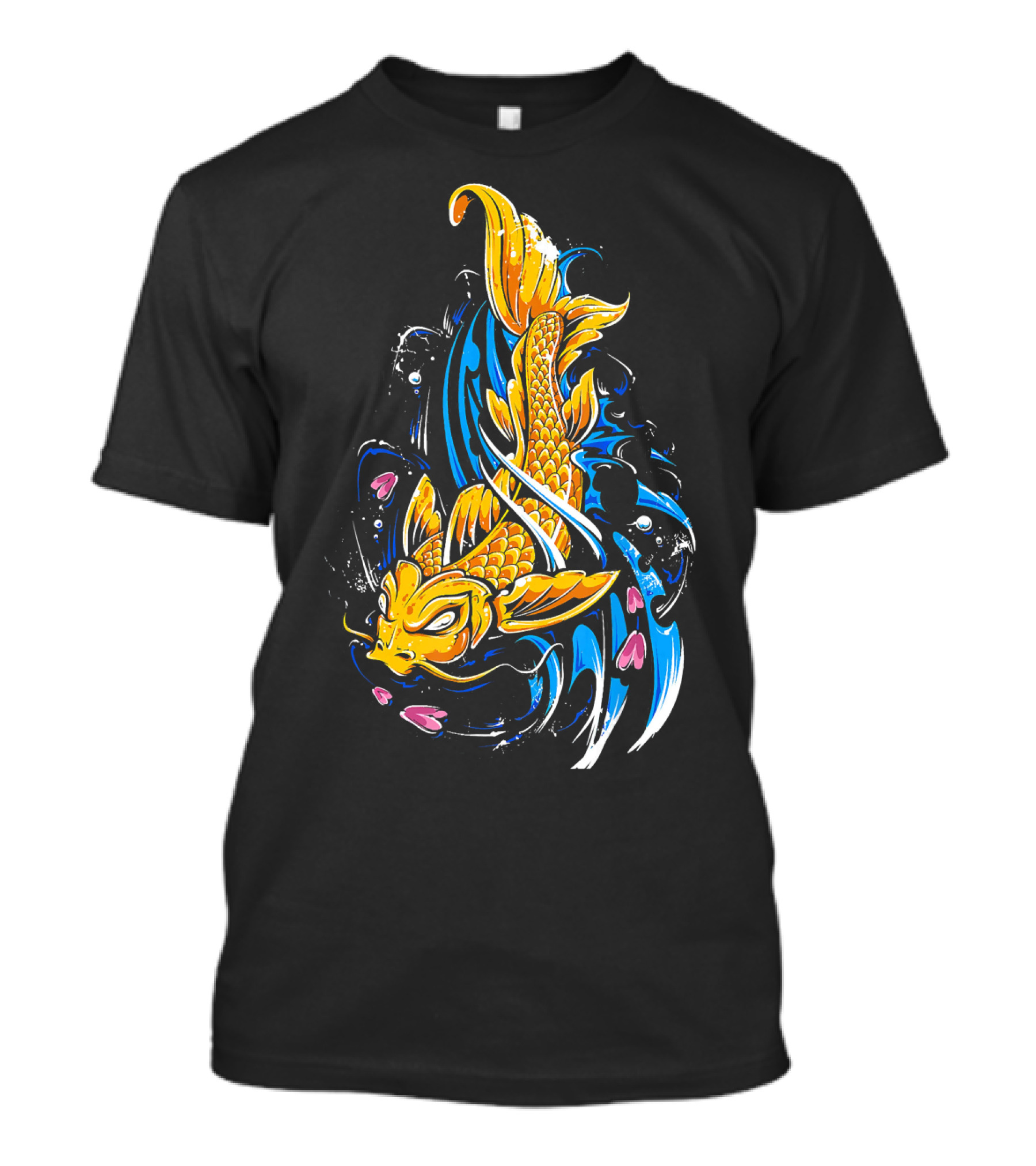 Koi Fish Japanese Ukiyoe Asian Fish T-Shirt