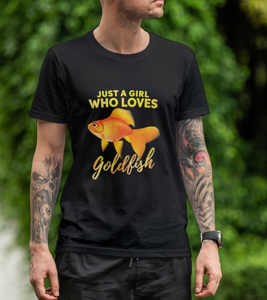 Just A Girl Who Loves Goldfish Fish Girl T-Shirt