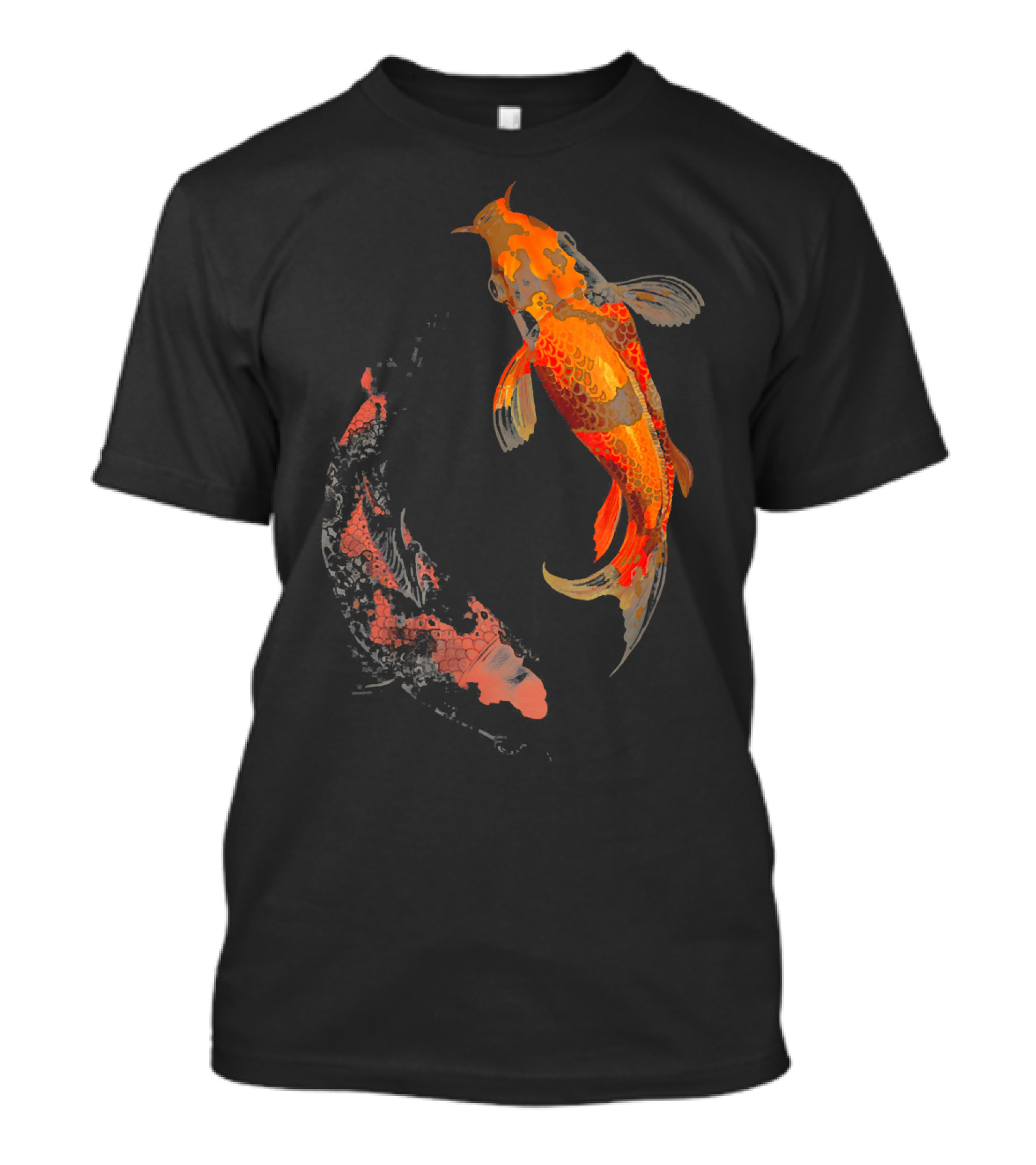 Koi Fish Japanese Koi Carp Yin Yang T-Shirt