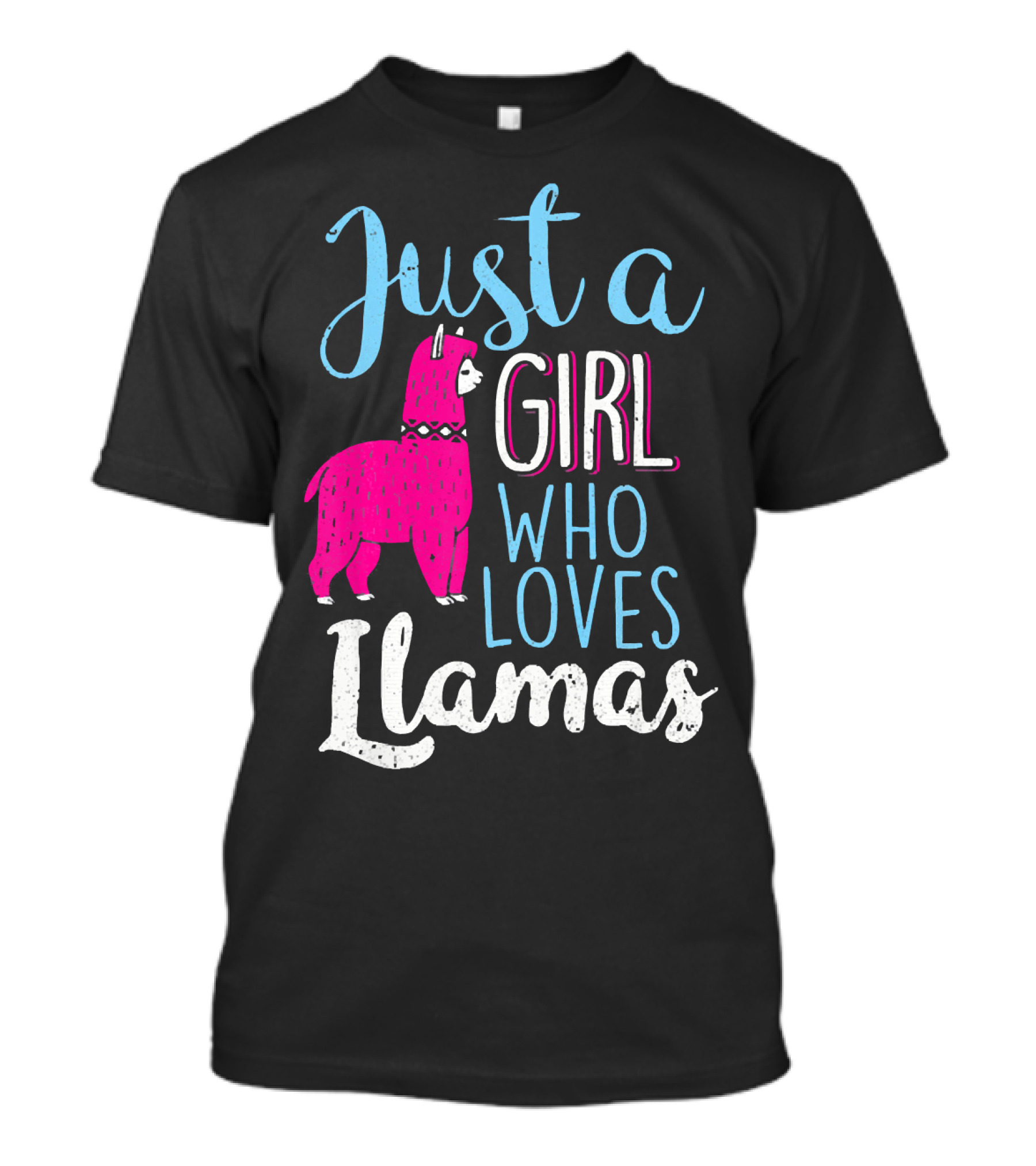 Just A Girl Who Loves Llamas Llama Lover Girl T-Shirt
