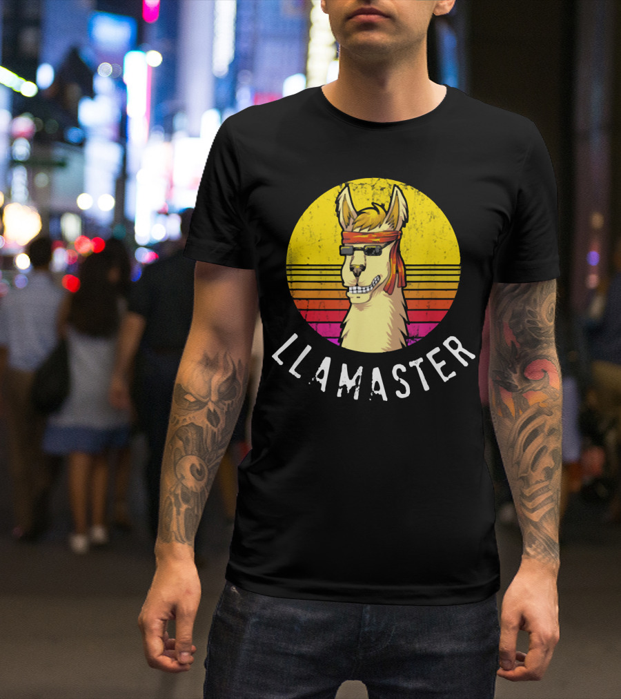 Llamaster Retro Style Llama Karate Jiu Jitsu Judo T-Shirt