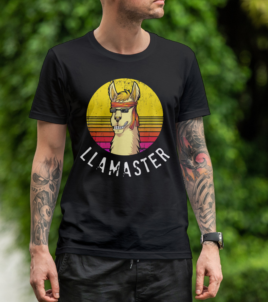 Llamaster Retro Style Llama Karate Jiu Jitsu Judo T-Shirt