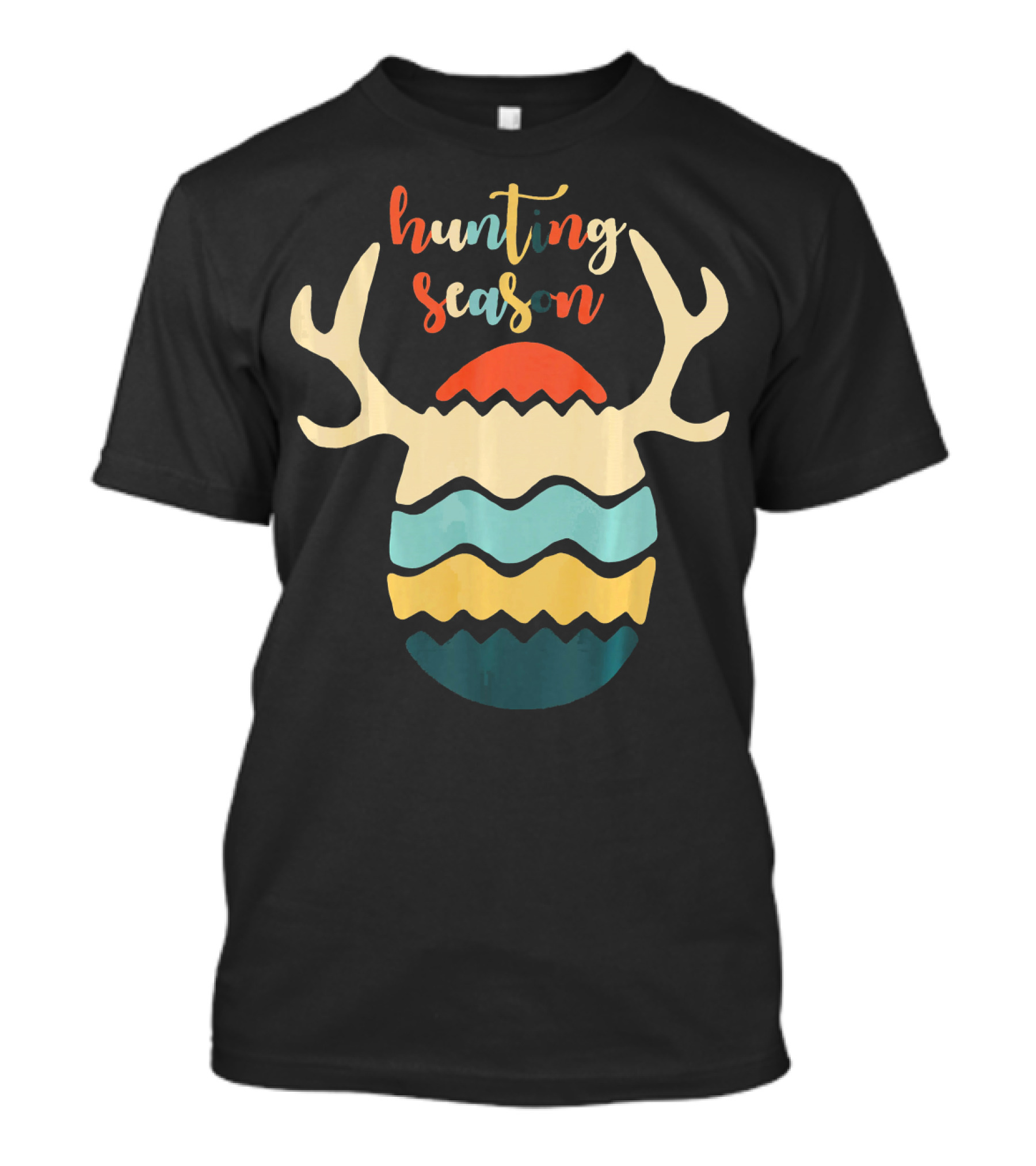 Hunting Season Easter Egg Antlers Cute Bunny Funny Easter T-Shirt