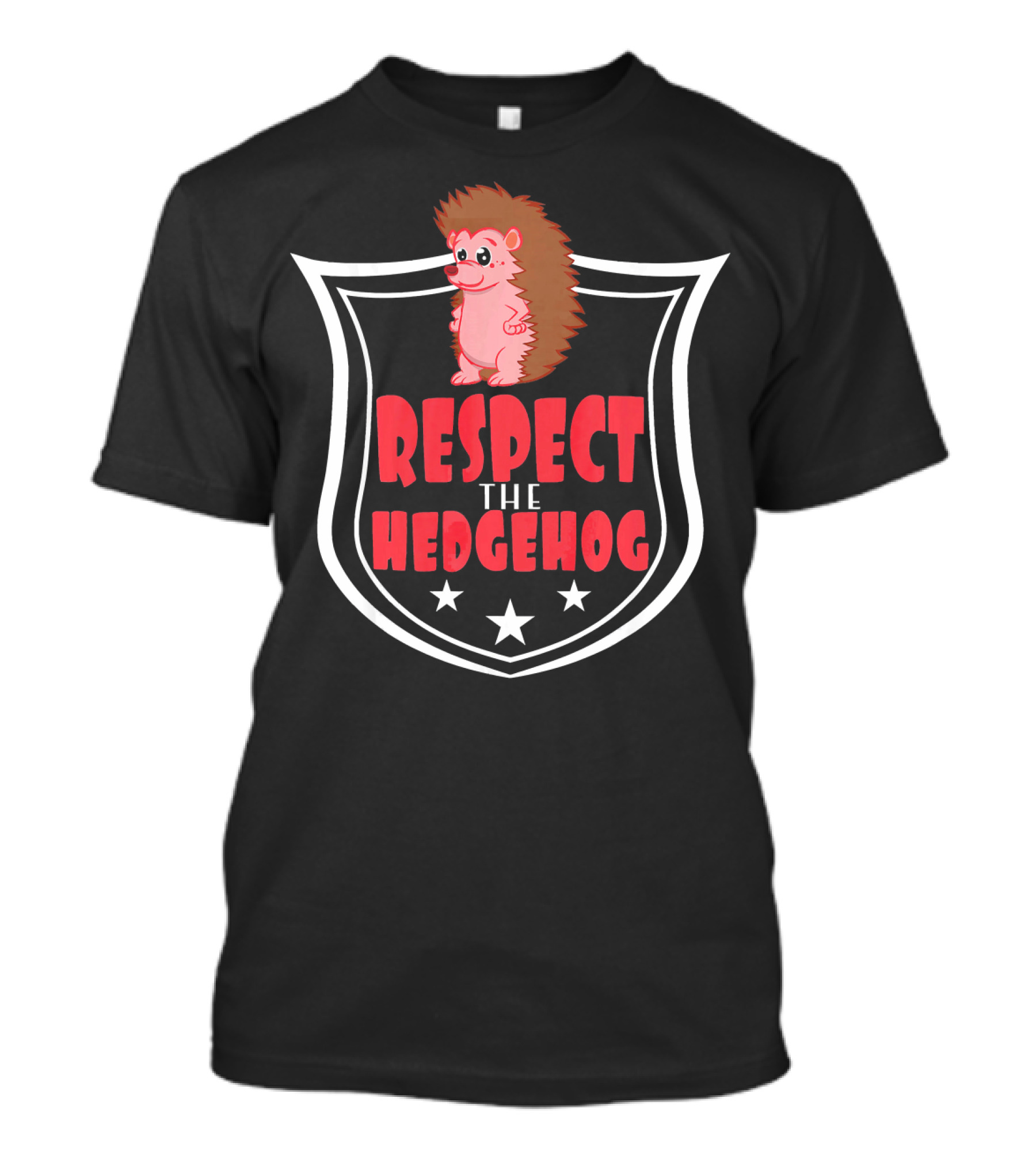 Hedgehog Shield Respect The Hedgehog Stars T-Shirt