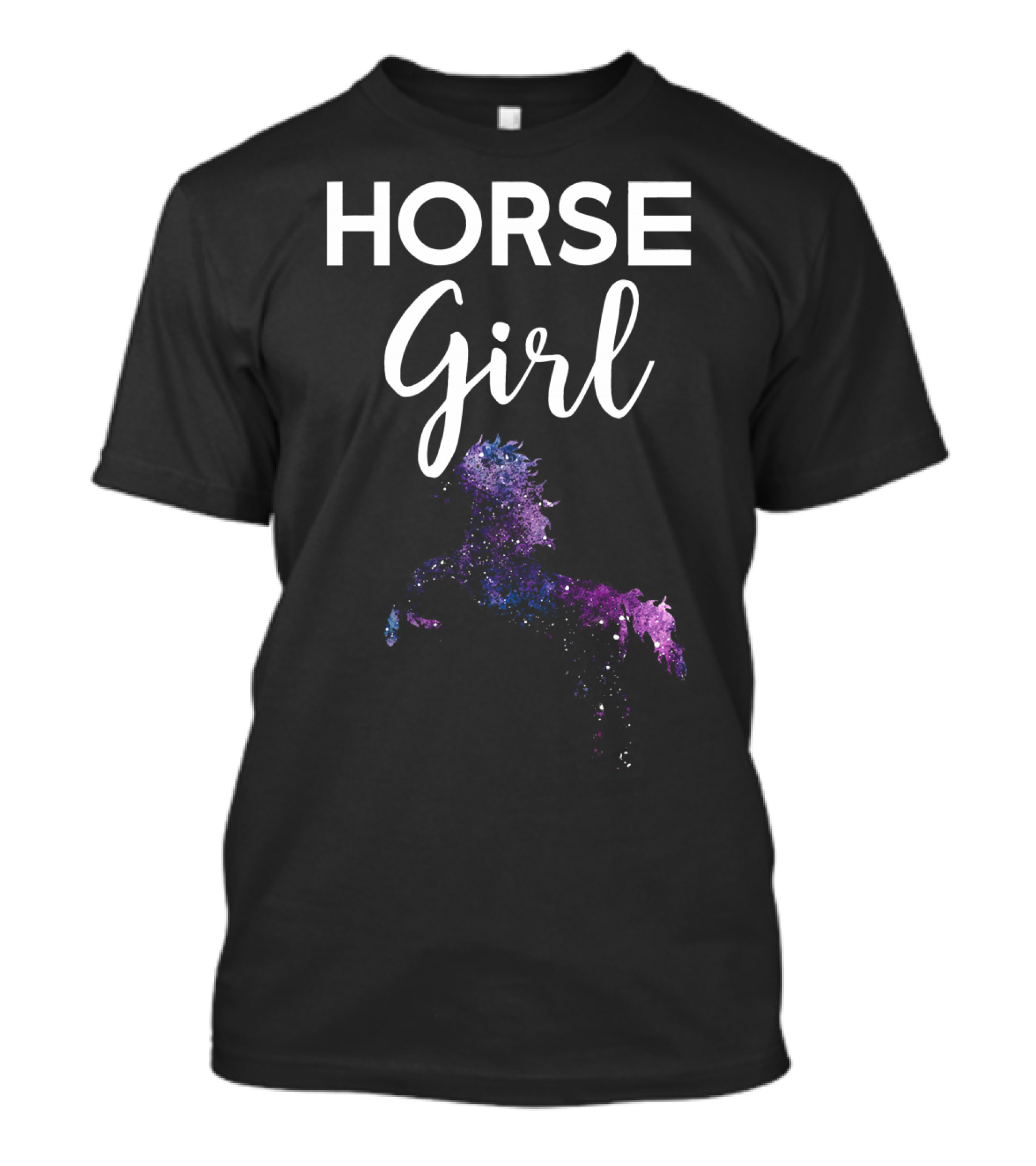 Horse Girl Galaxy Horse T-Shirt