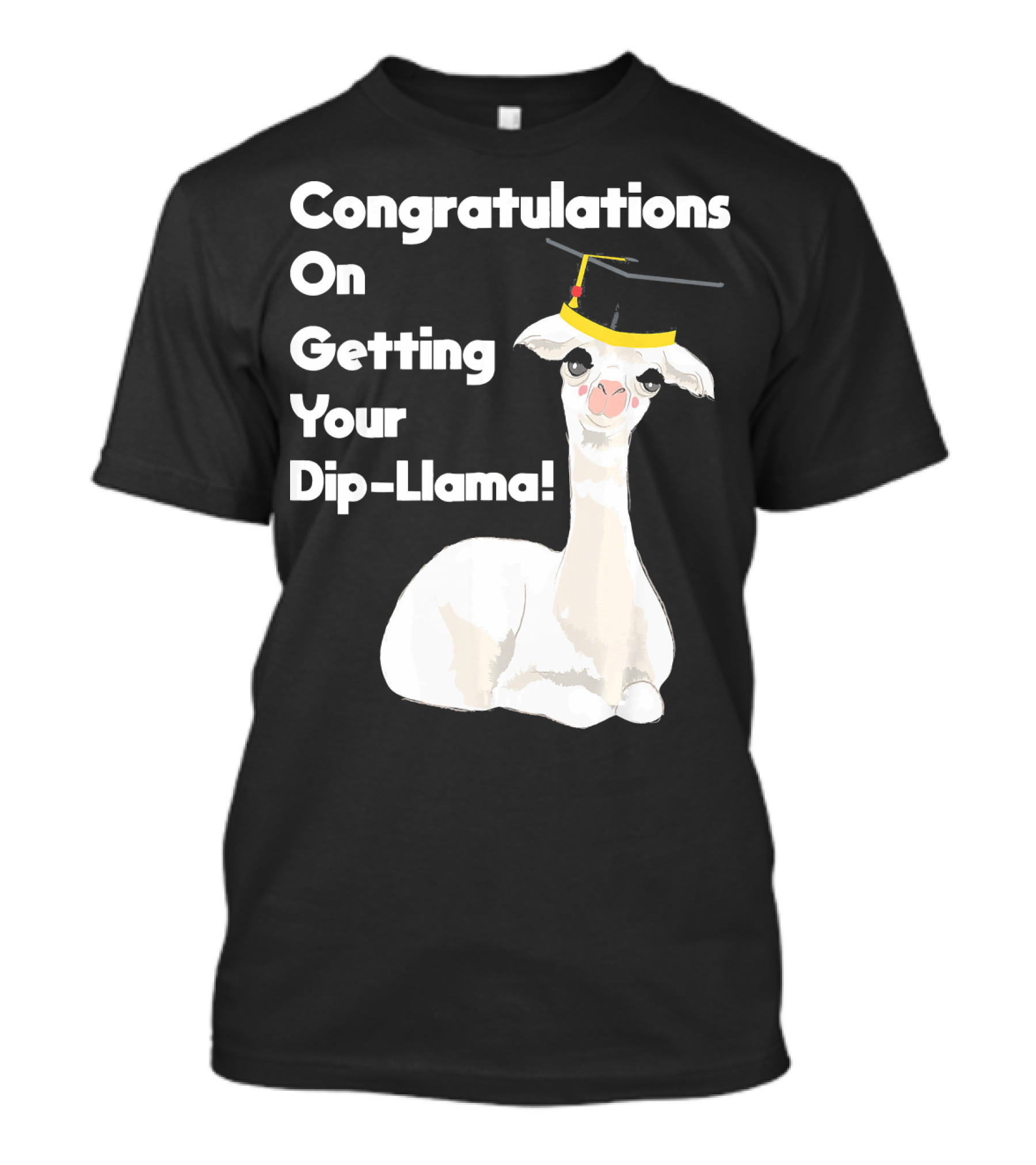 Congratulations On Getting Your Dip-Llama Llama Pun Graduation T-Shirt