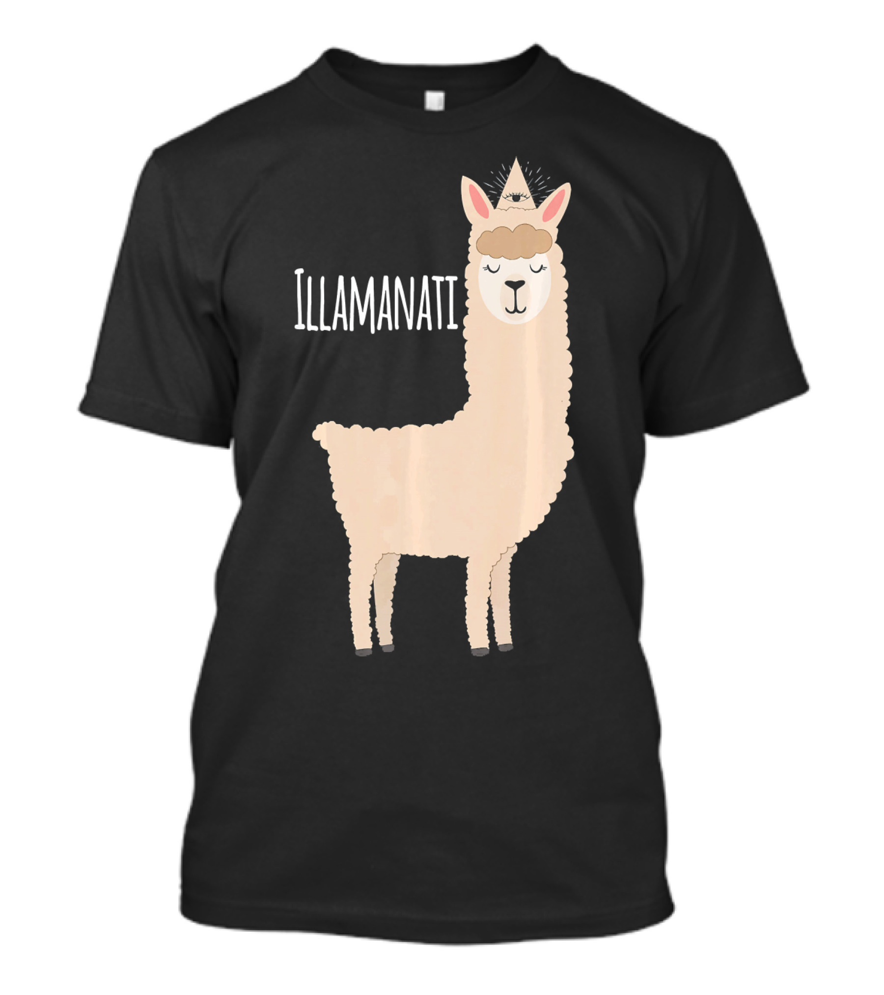 Illamanati Llama Illuminati Funny Alpaca T-Shirt