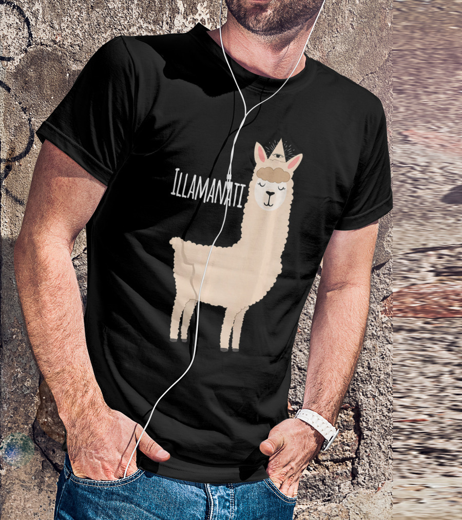 Illamanati Llama Illuminati Funny Alpaca T-Shirt