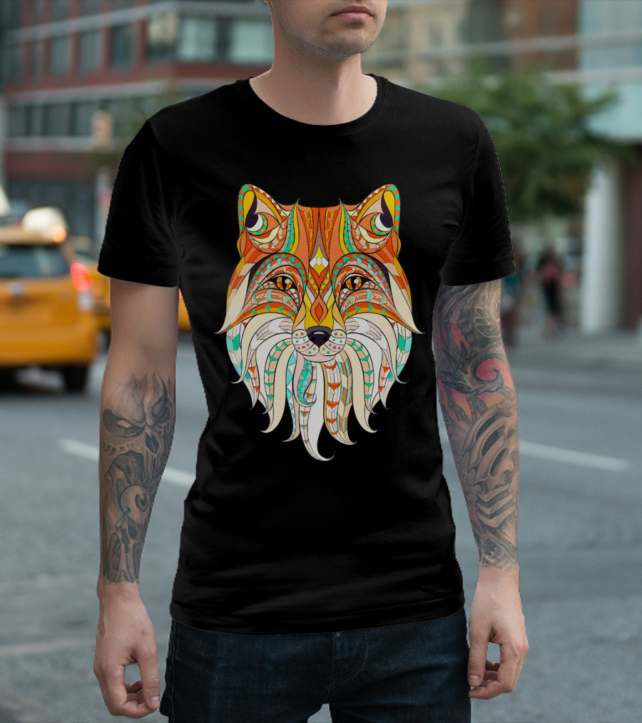 Maverick Infanta Colorful Fox Cat T-Shirt