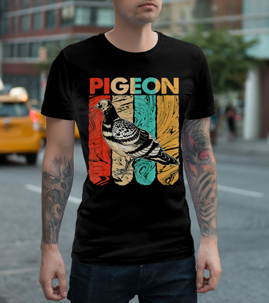 Pigeon Vintage Retro T-Shirt