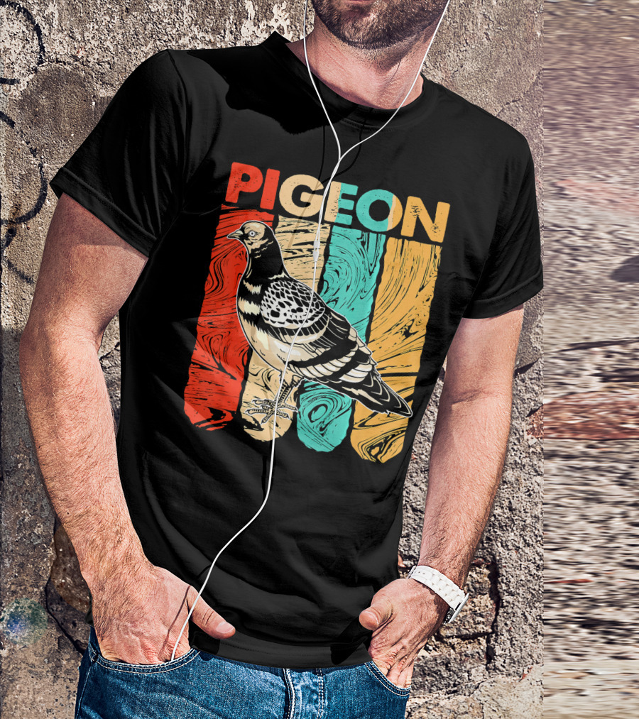 Pigeon Vintage Retro T-Shirt