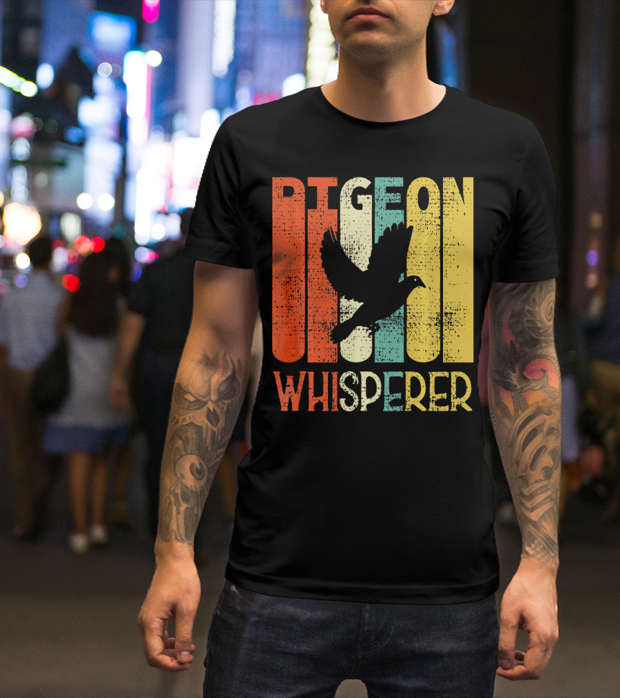 Retro Pigeon Whisperer Vintage Carrier Bird T-Shirt