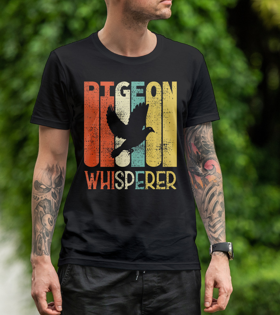 Retro Pigeon Whisperer Vintage Carrier Bird T-Shirt